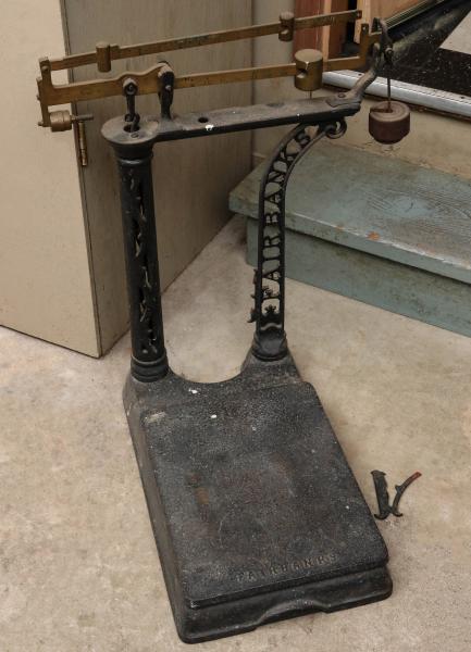 A FAIRBANKS CAST IRON SCALE WITH