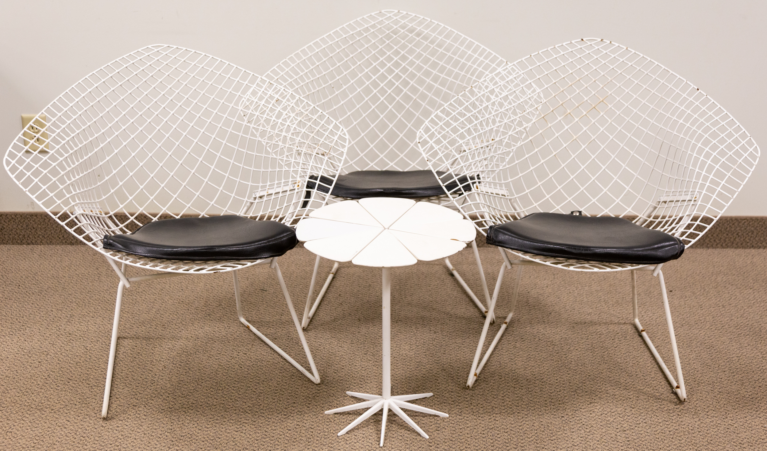 (3) HARRY BERTOIA DIAMOND CHAIRS