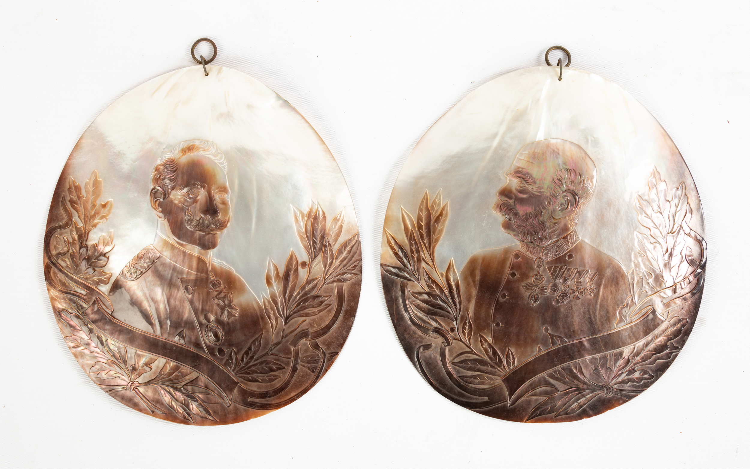 19TH CENTURY CARVED MOTHER OF PEARL