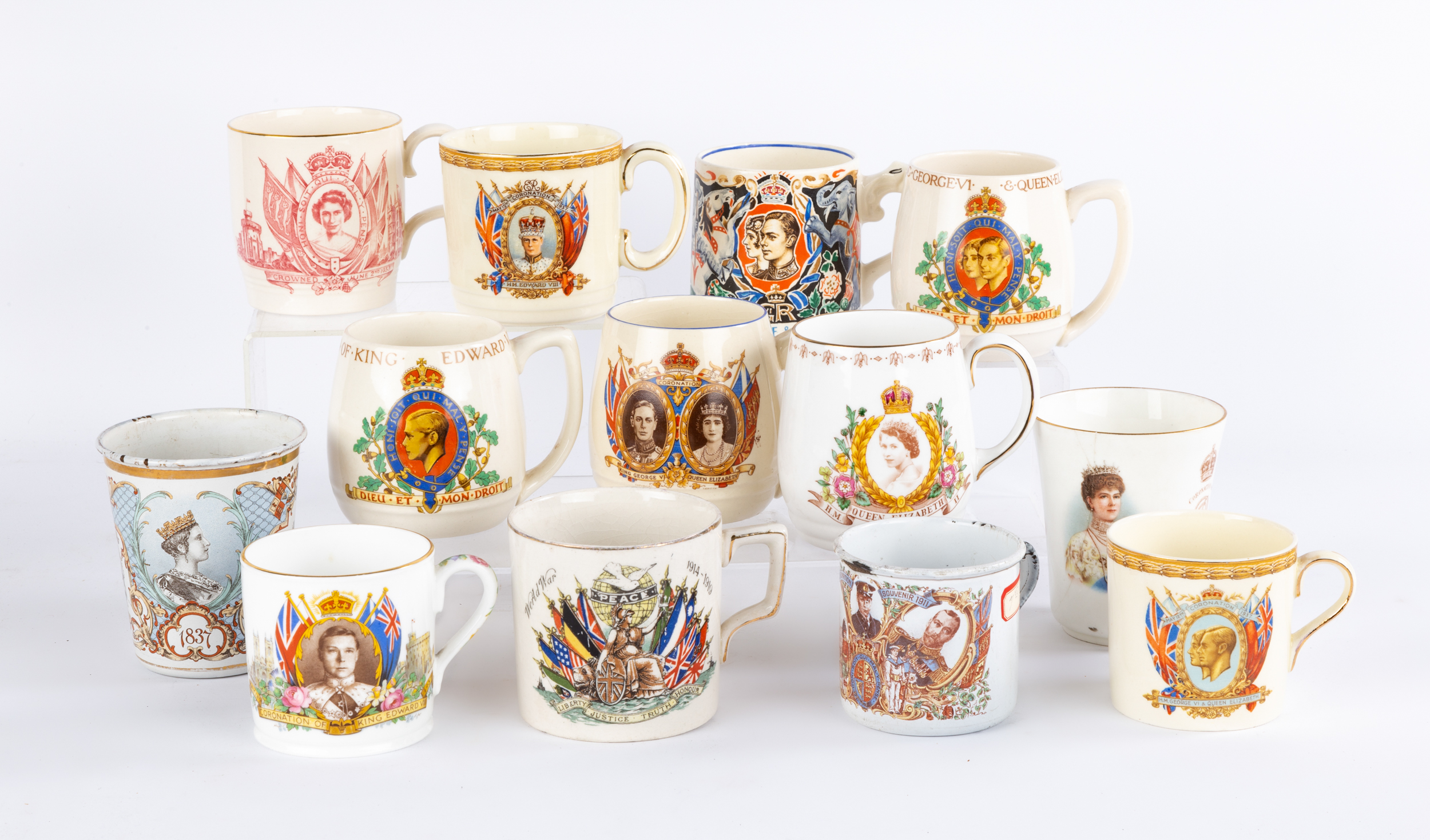 CORONATION SOUVENIR MUGS CELEBRATING