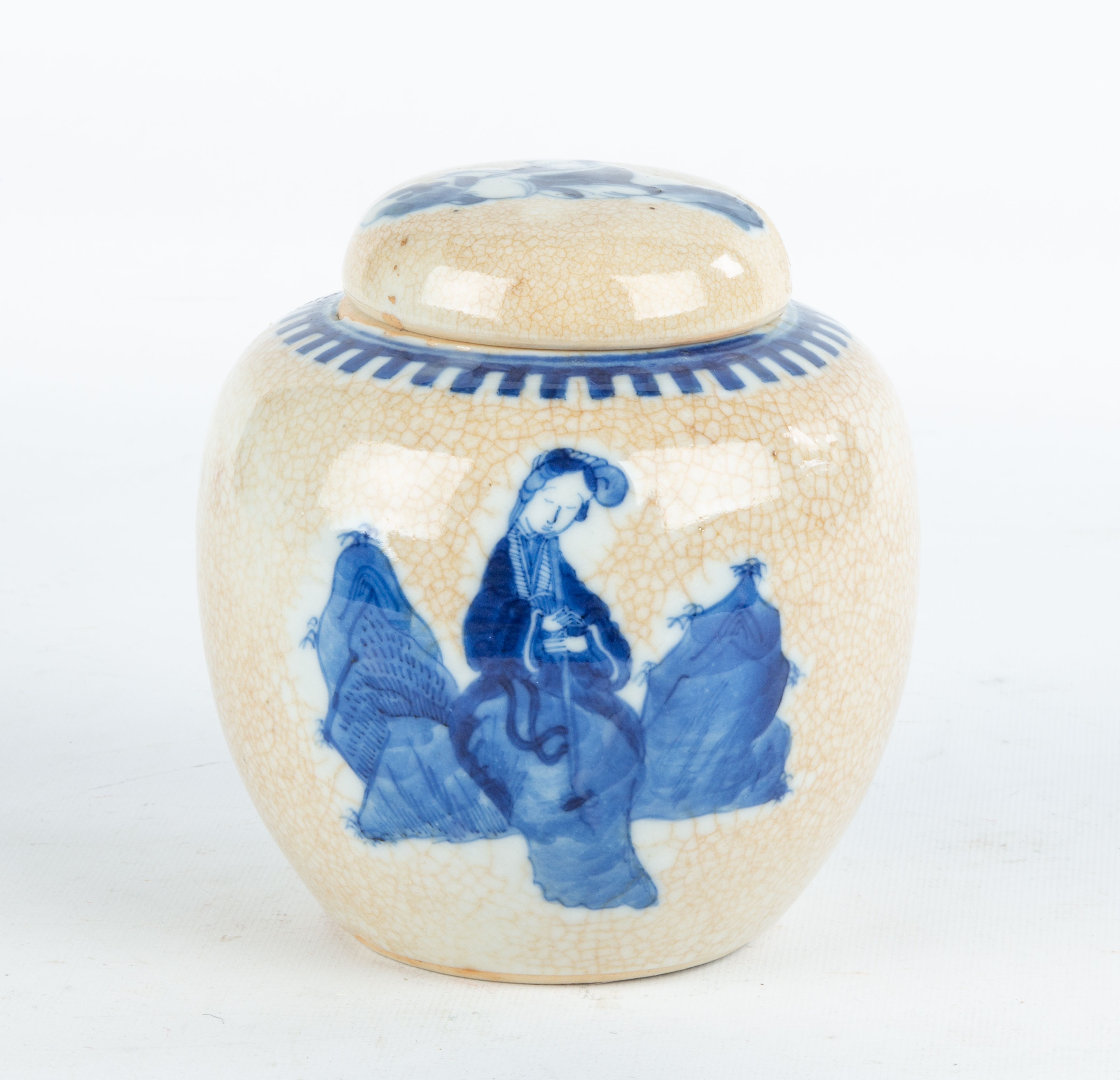 CHINESE PORCELAIN HAND PAINTED GINGER