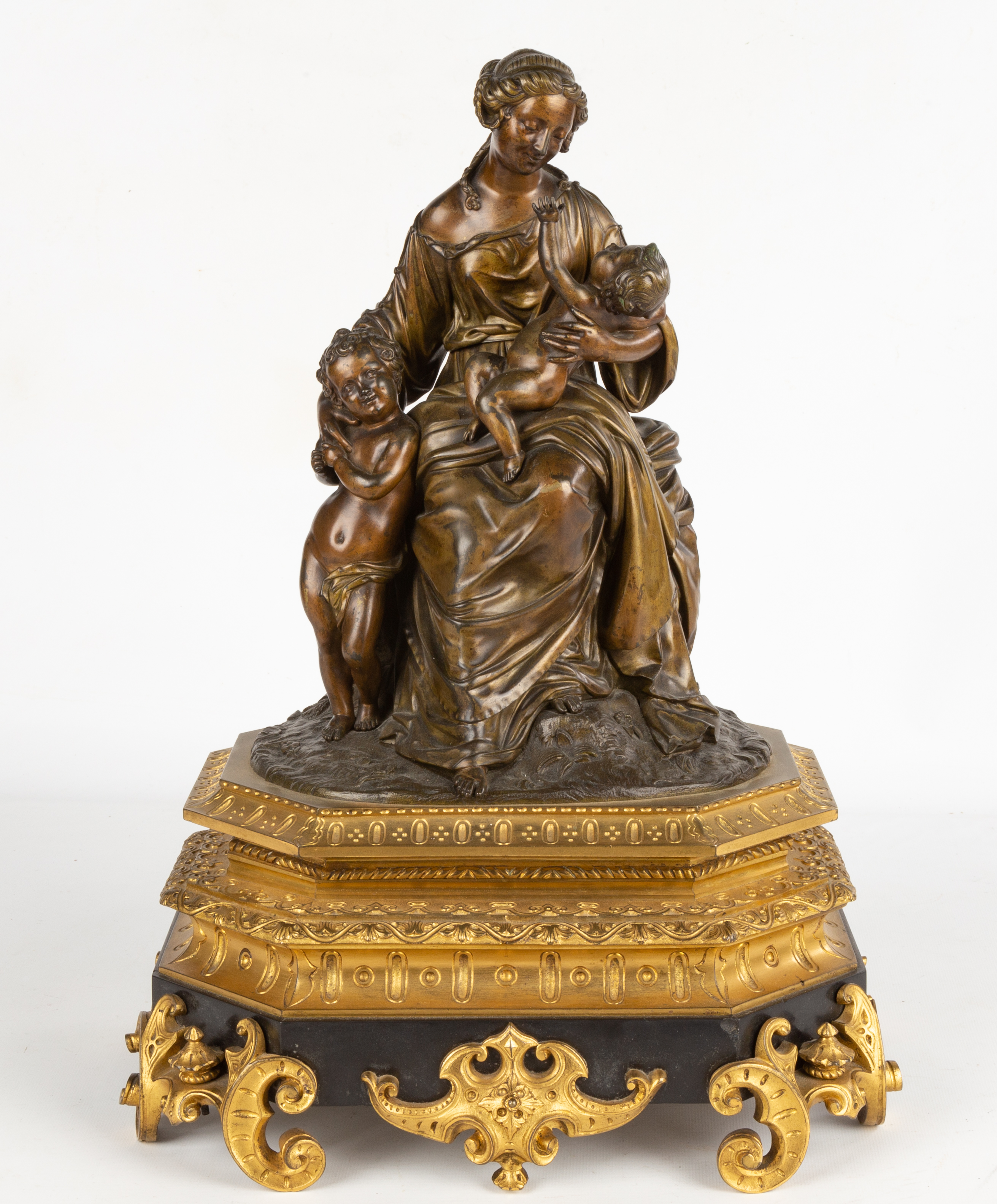 19TH CENTURY FRENCH BRONZE FIGURAL GROUP