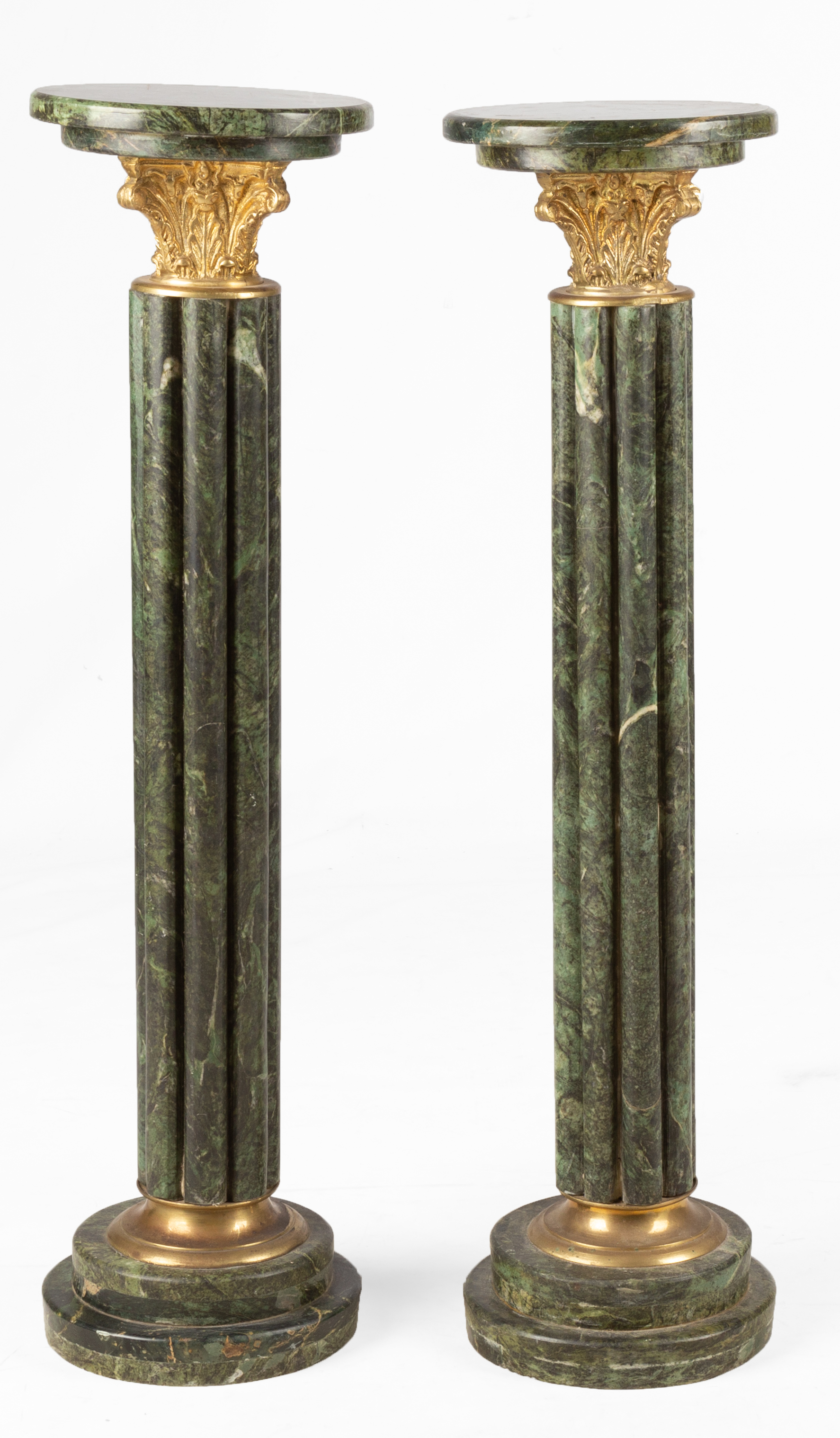 PAIR OF CLASSICAL GREEN MARBLE 35310a