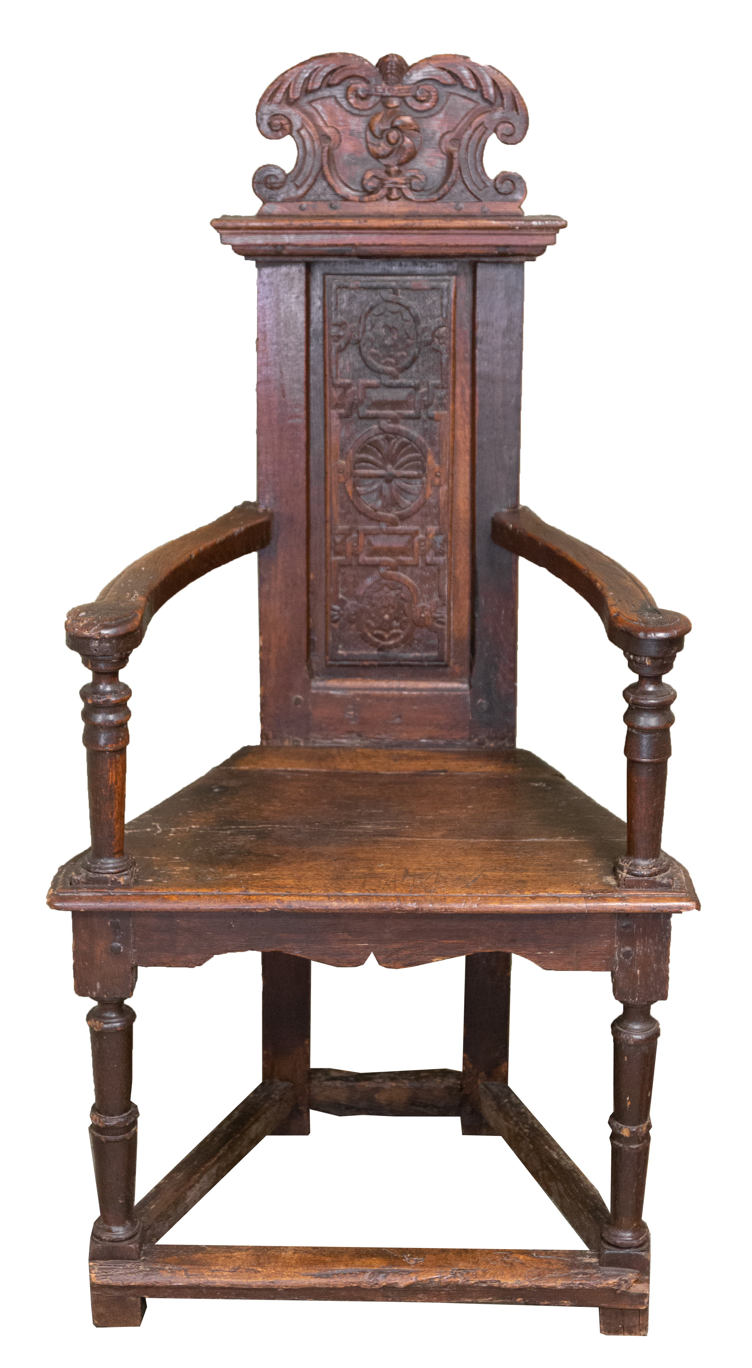 FRENCH HENRI II CAQUETOIRE OAK 35314c