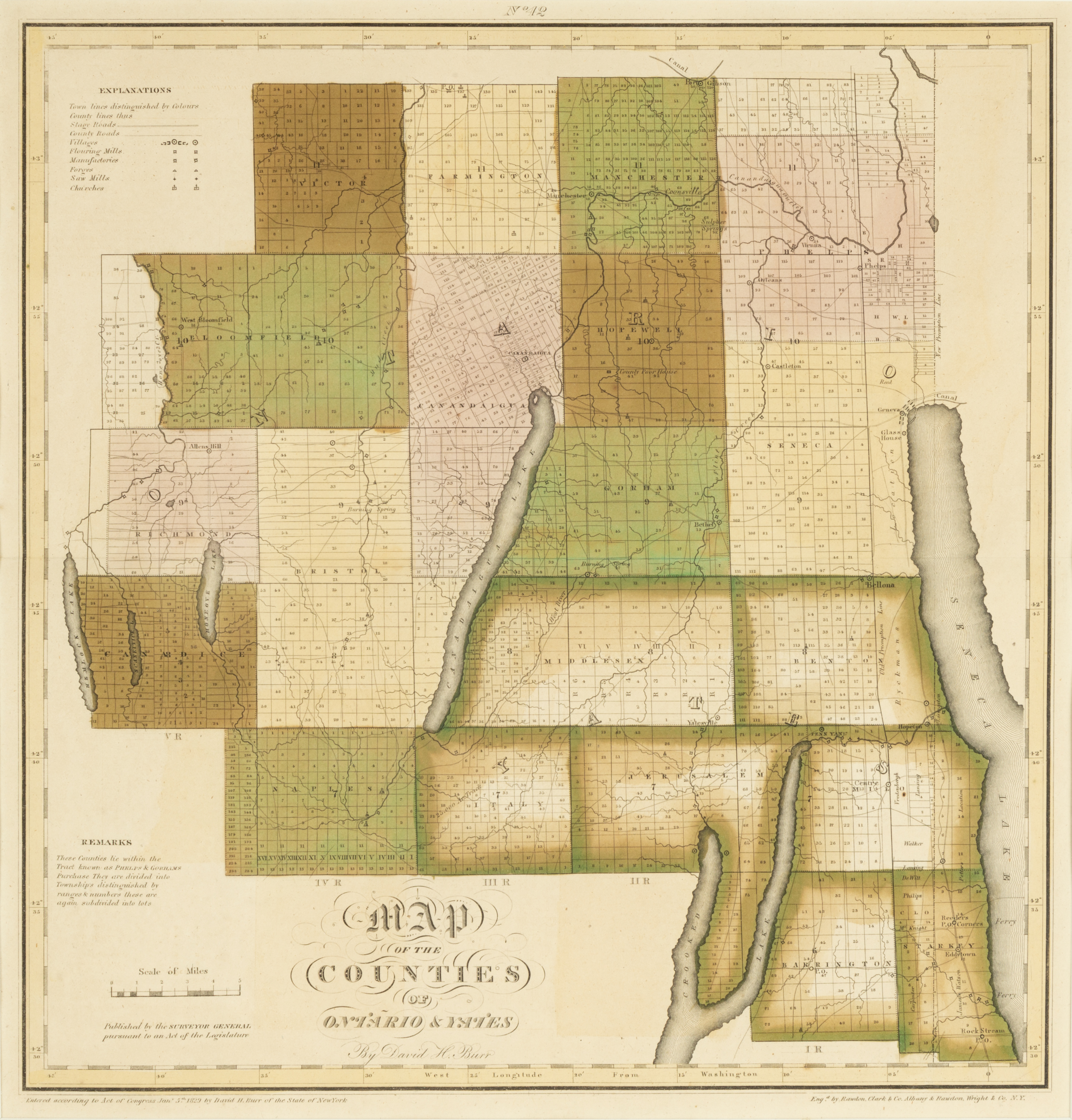 EARLY 19TH CENTURY MAP OF ONTARIO 353154