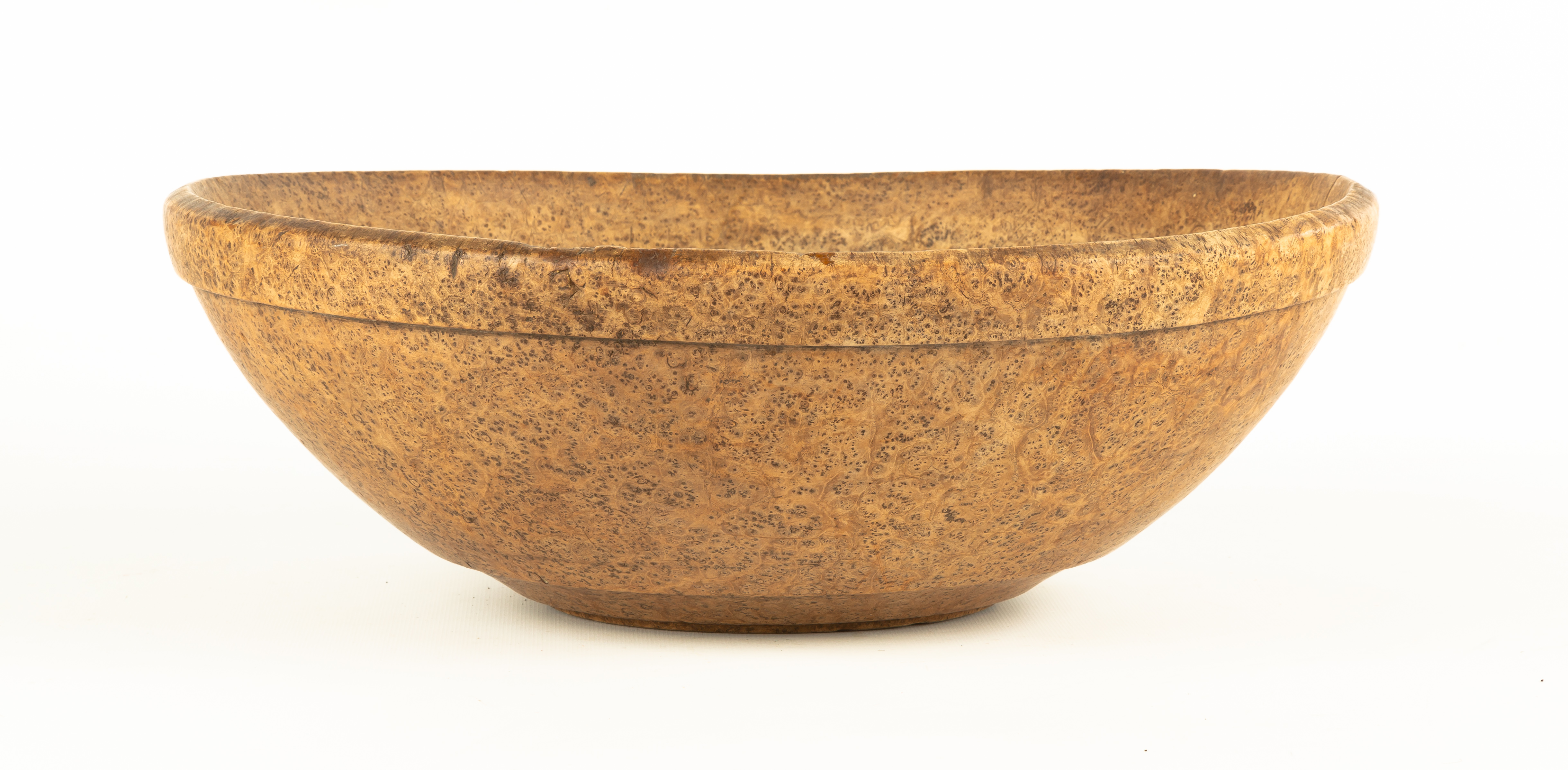 EARLY AMERICAN TURNED BURL BOWL 35315a