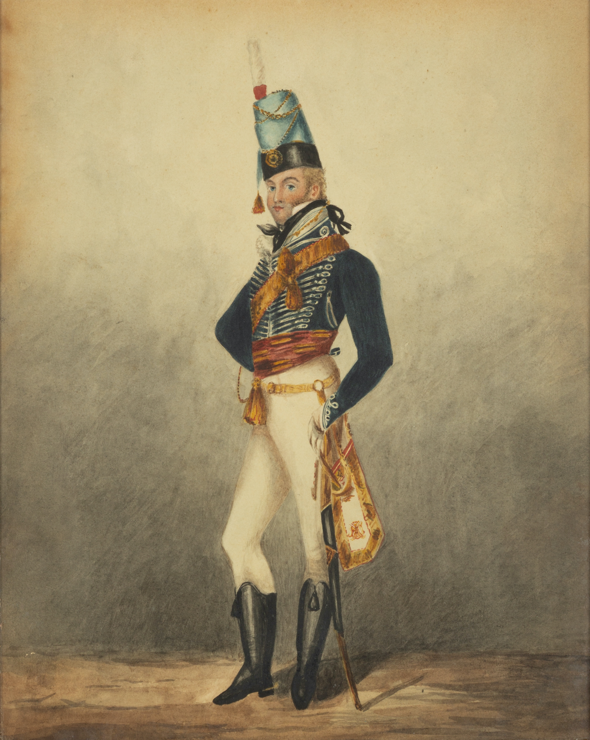 19TH CENTURY WATERCOLOR OF BRITISH 353184