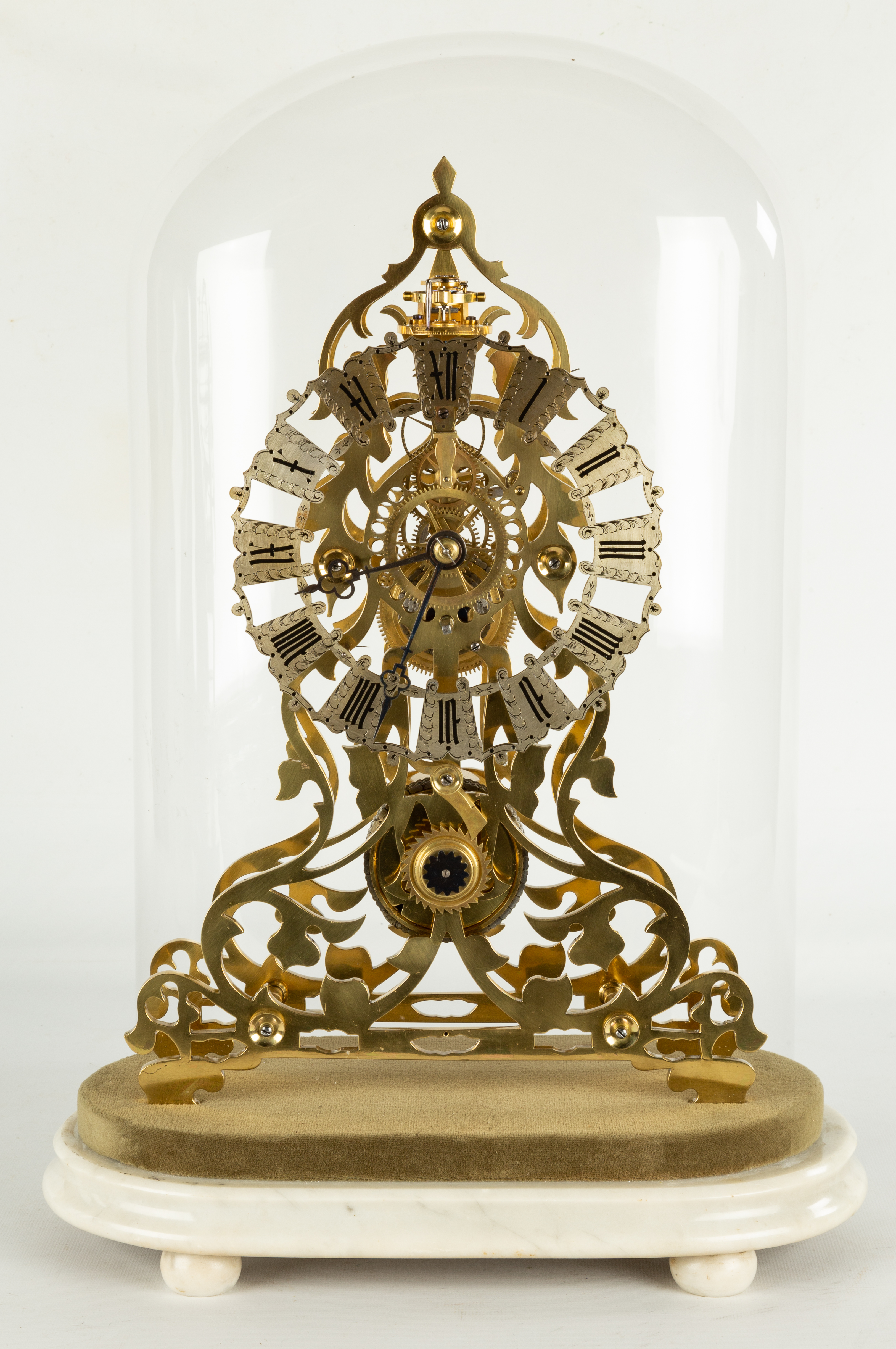 EVANS SKELETON CLOCK English, 19th