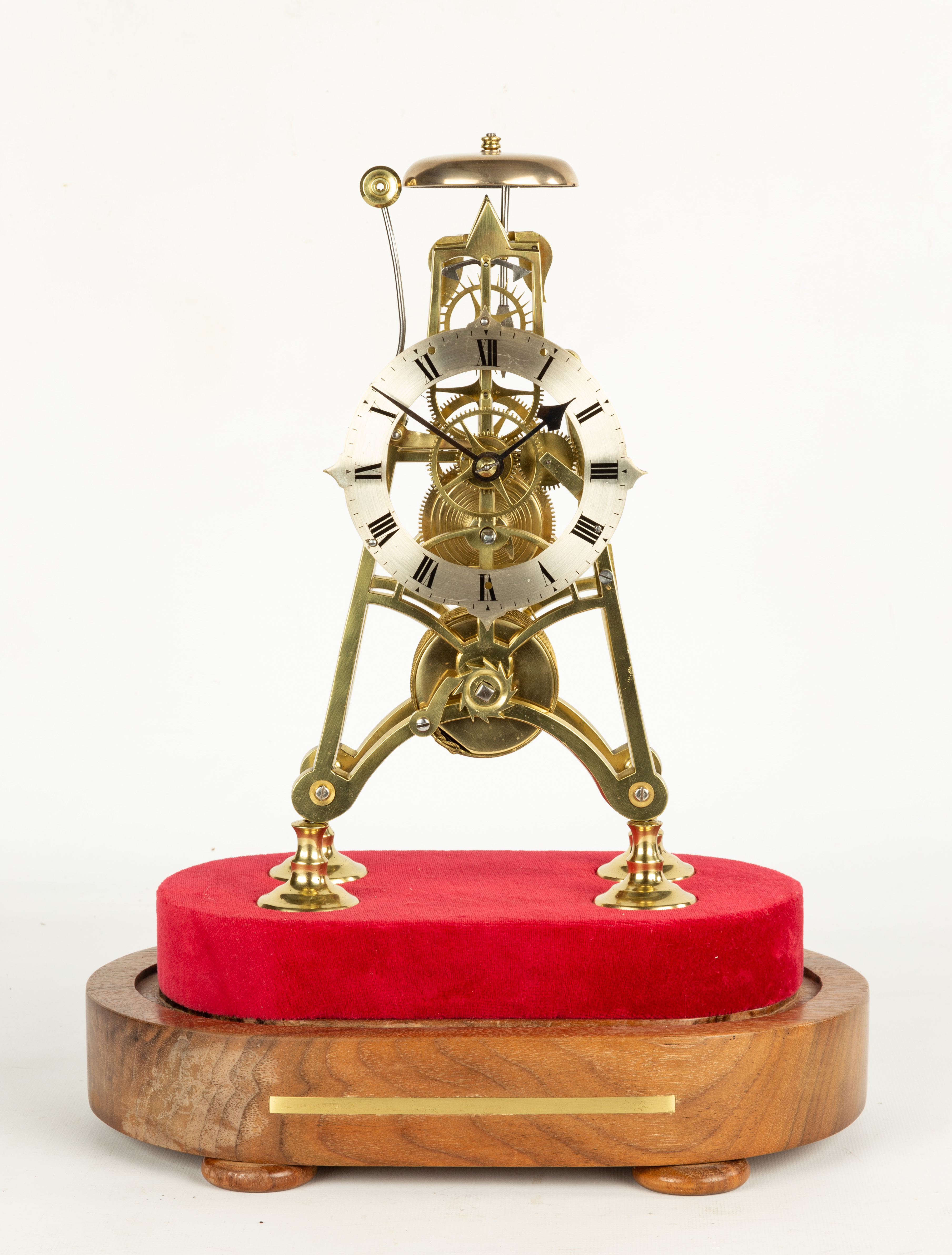 ENGLISH RAFTER SKELETON CLOCK 19th