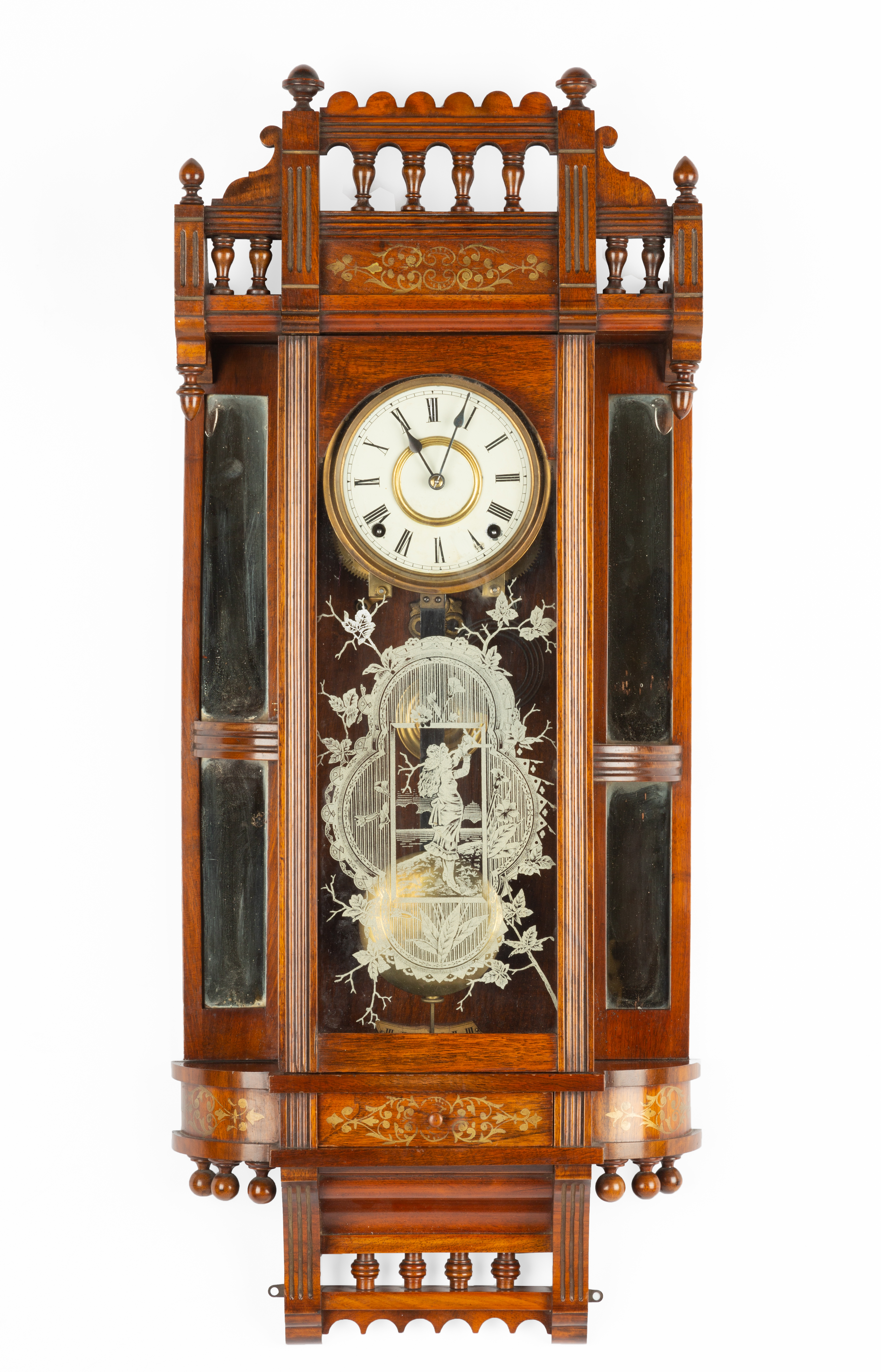 ANSONIA REFLECTOR WALL CLOCK circa 1880.