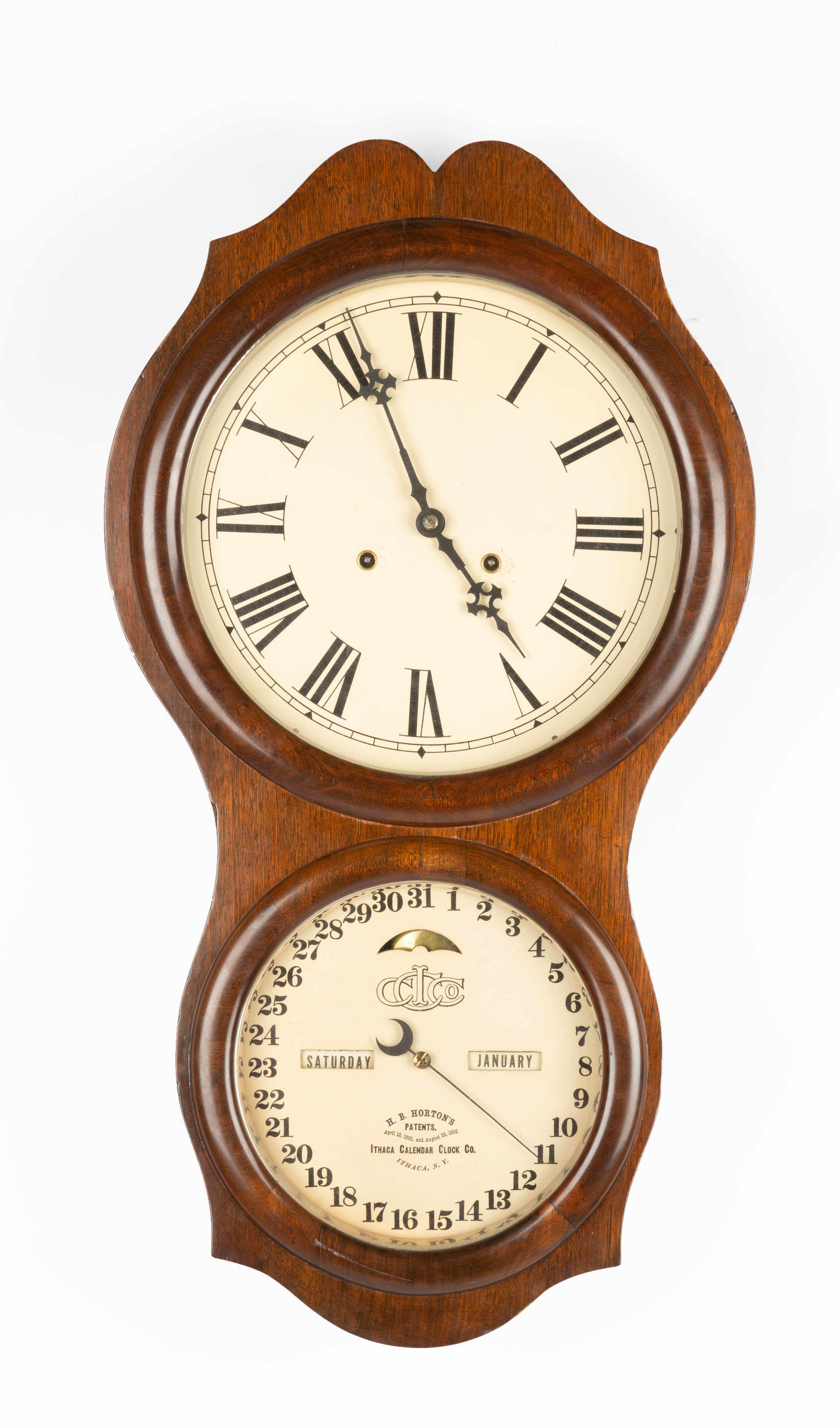 ITHACA OFFICE WALL CLOCK Walnut 35321e