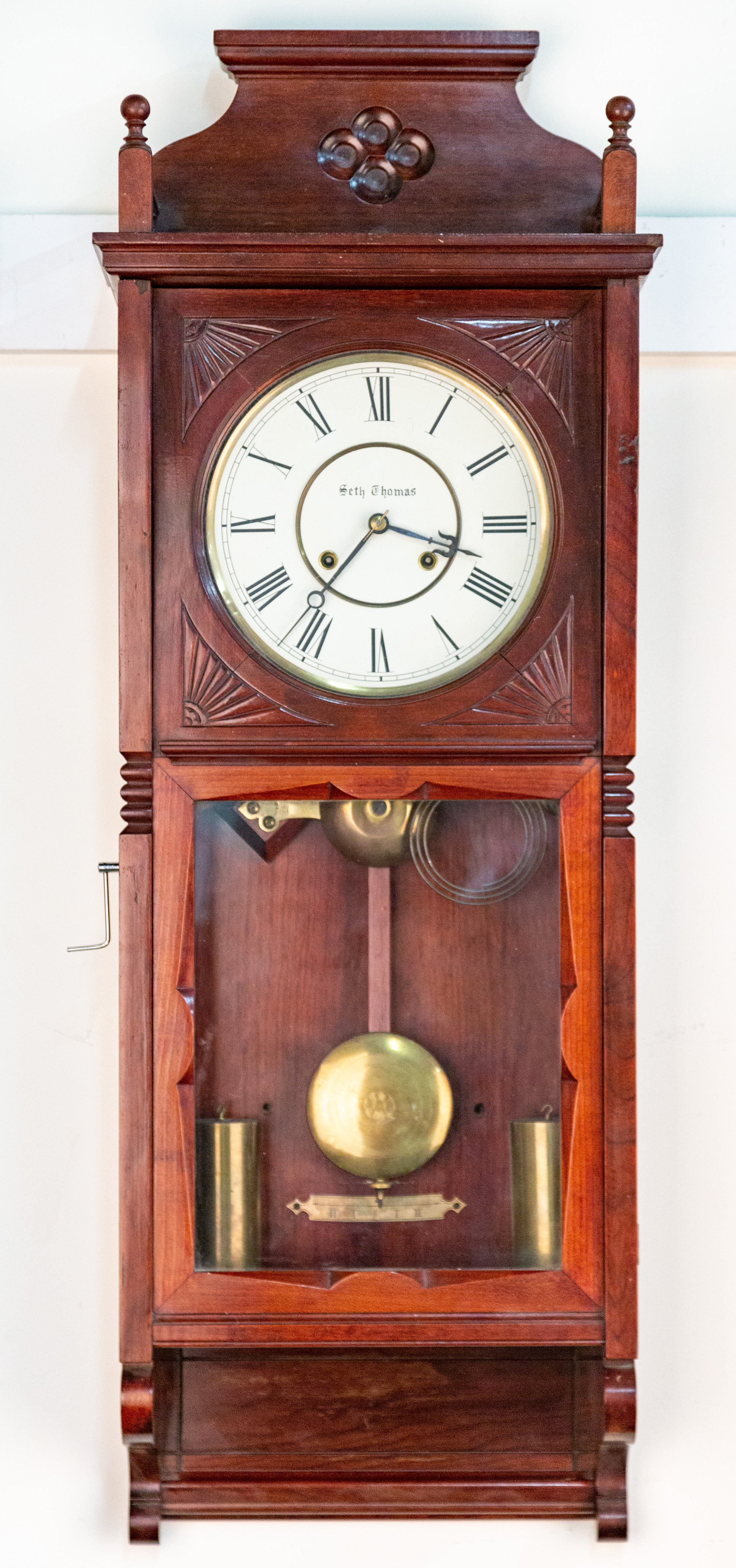 SETH THOMAS FLORA WALL CLOCK circa