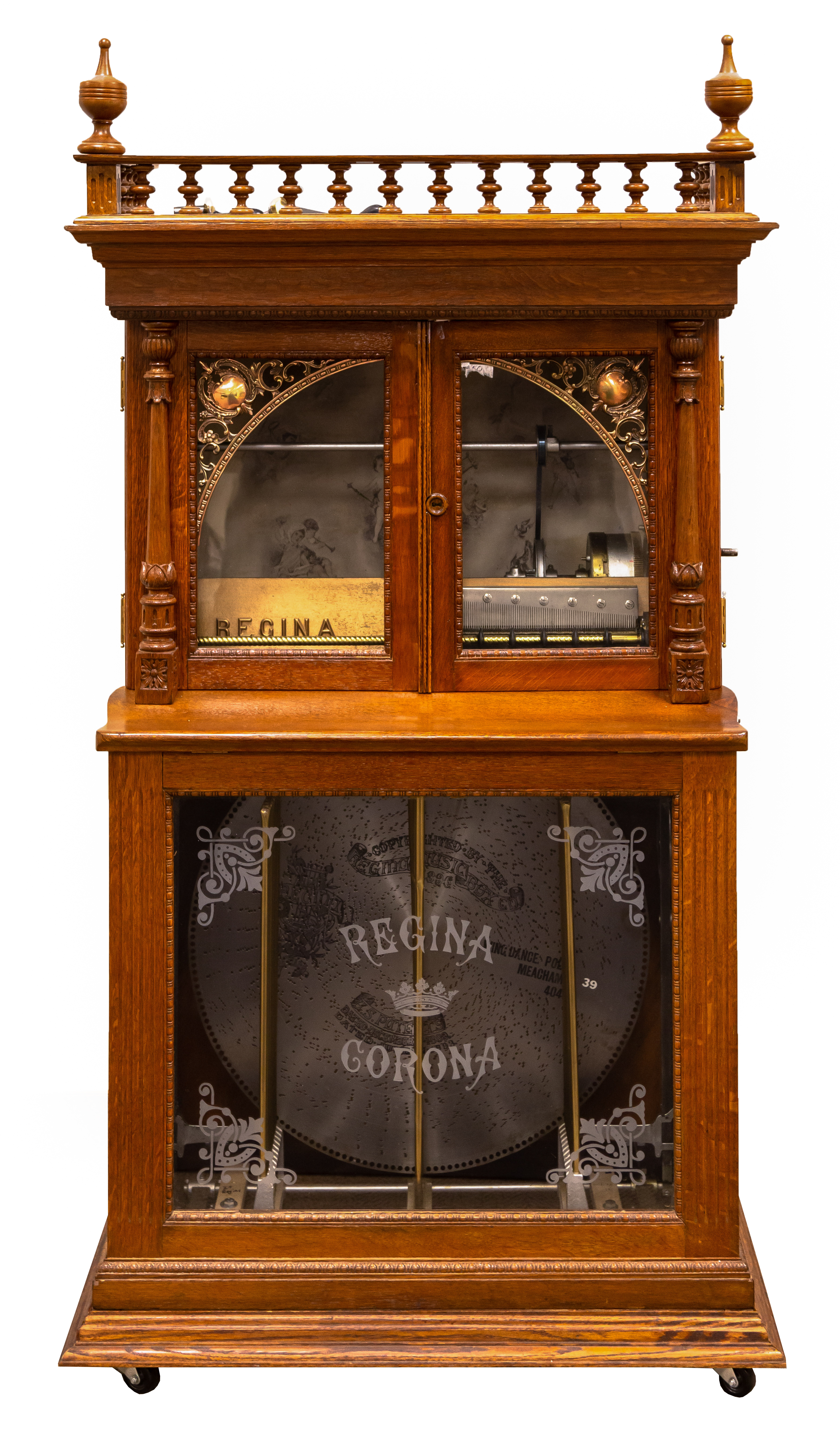 REGINA CHANGER UPRIGHT MUSIC BOX (12)