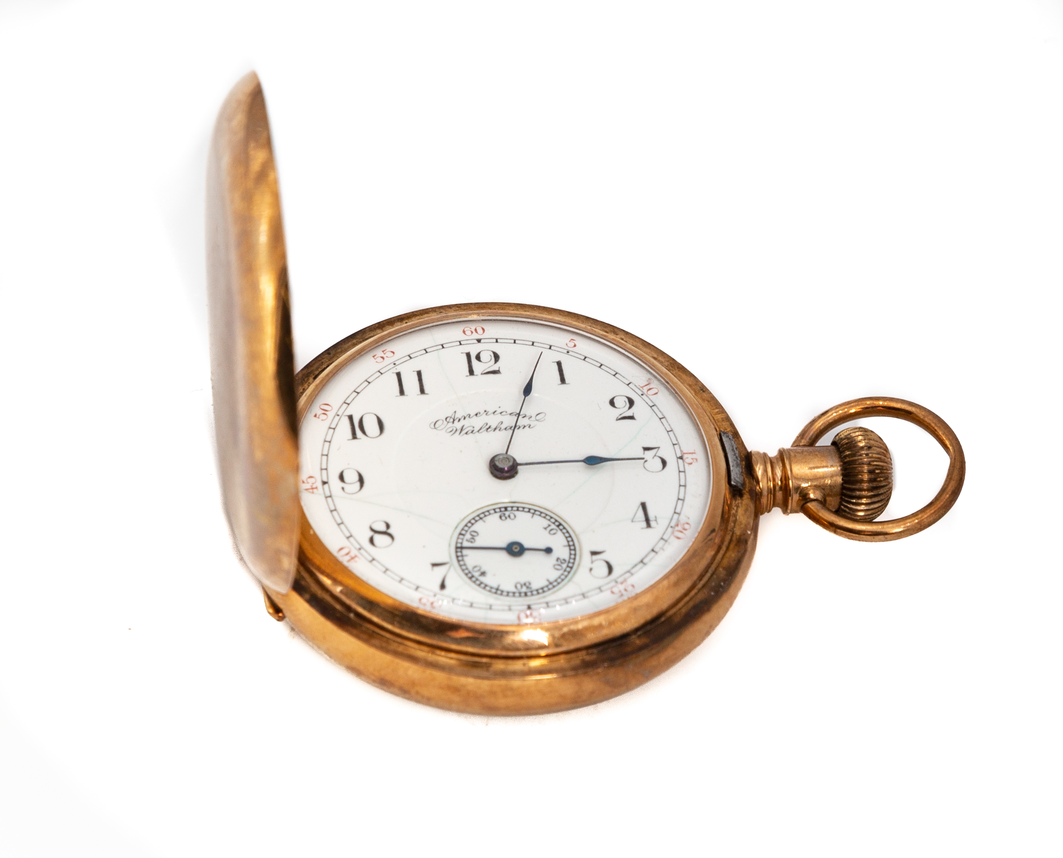 14K GOLD WALTHAM POCKET WATCH 62 4 35325f