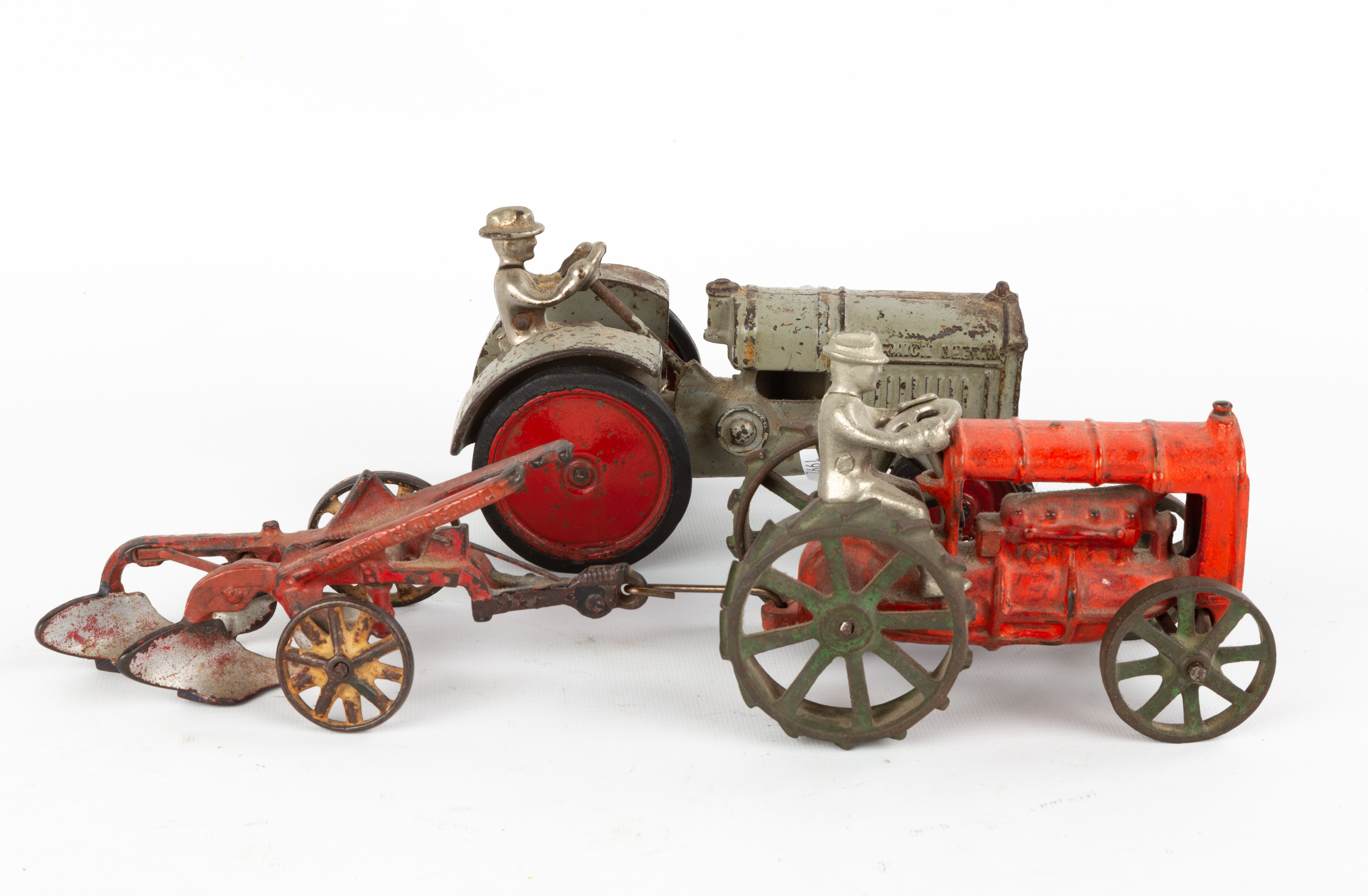  2 CAST IRON TRACTORS Early 20th 35328b