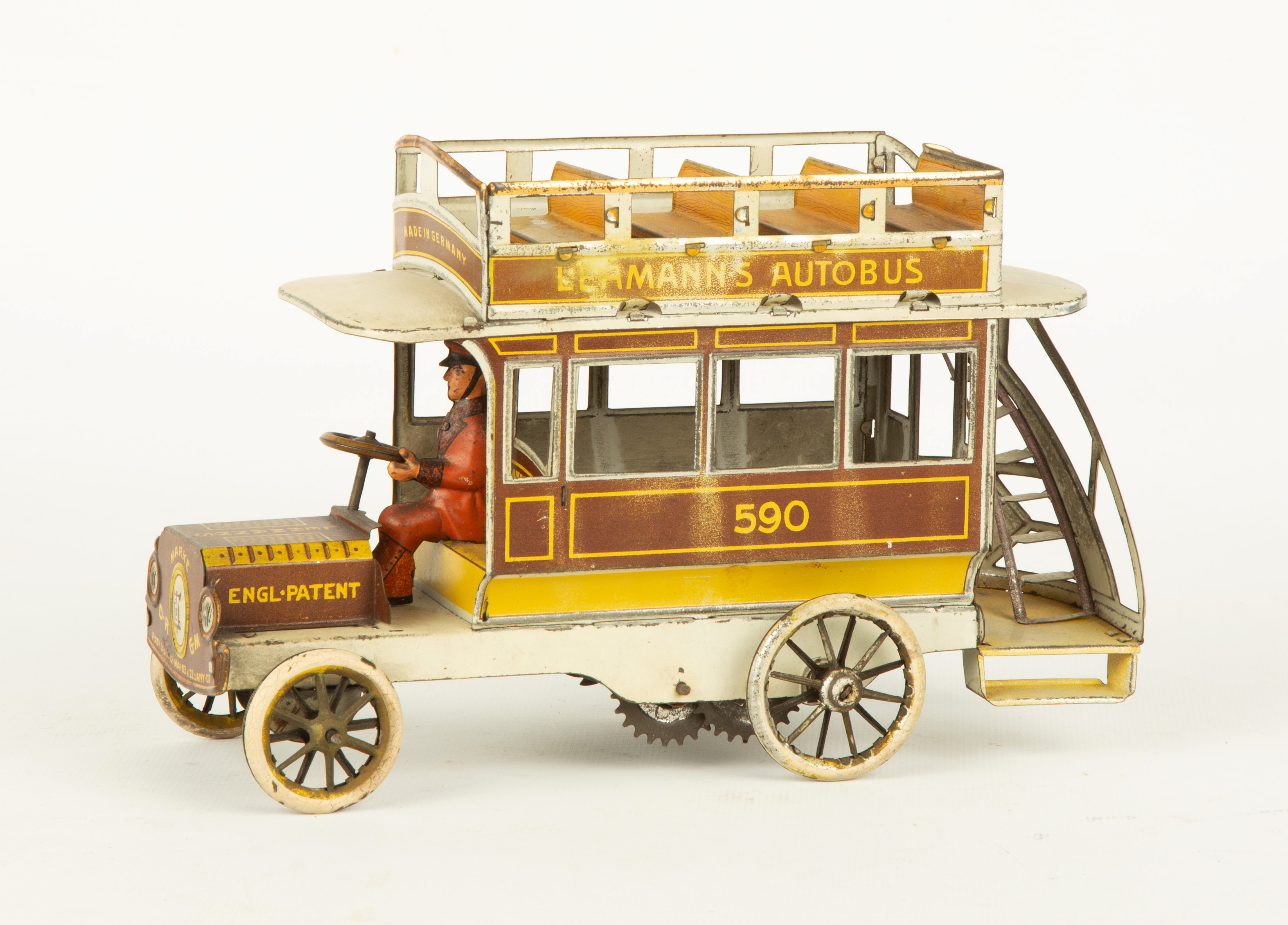 LEHMANN TIN PLATE AUTO BUS #590