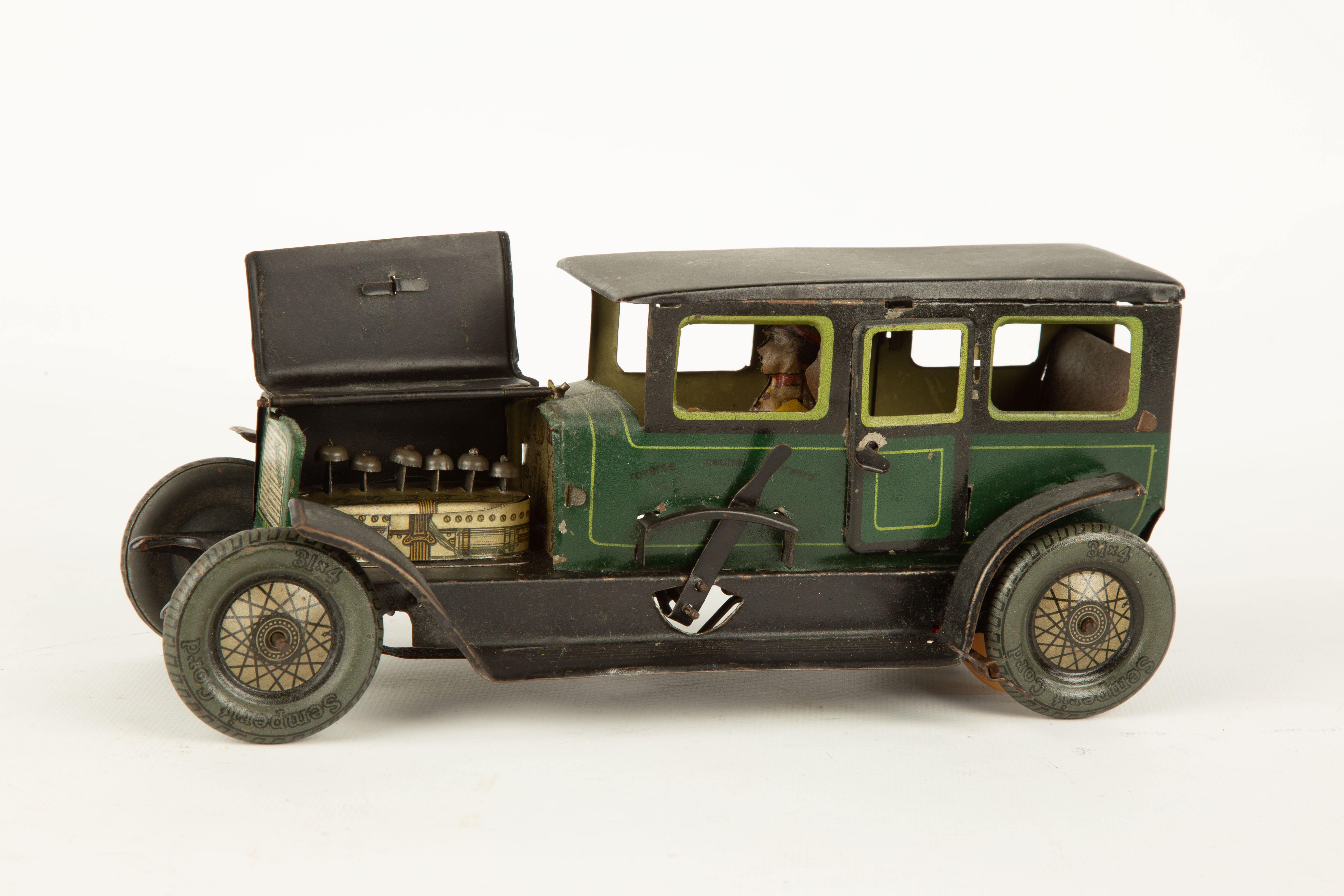 VINTAGE TIN MOKO AUTOMOBILE WIND-UP