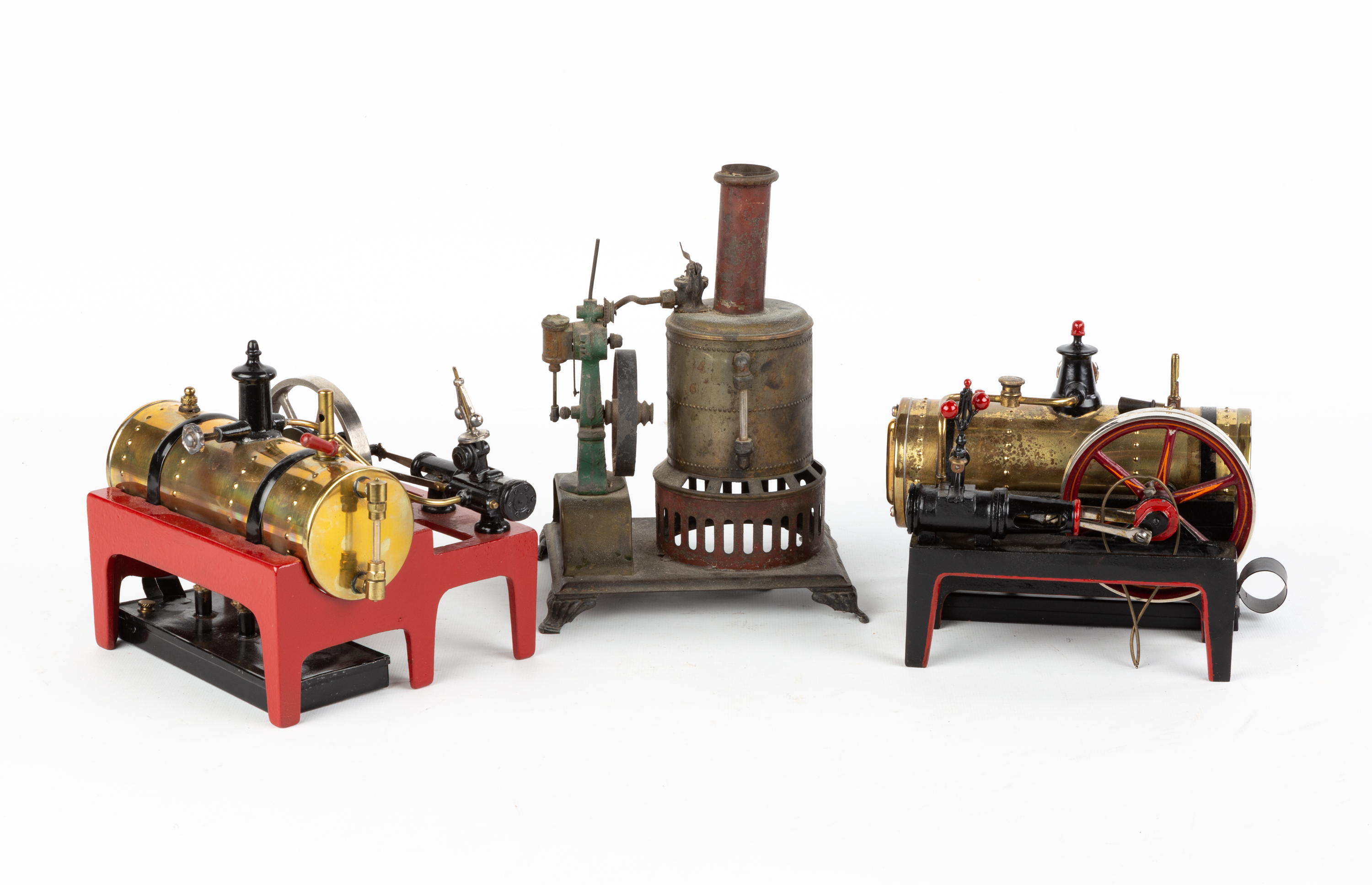  3 STEAM ENGINE TOYS circa 1900  3532d2