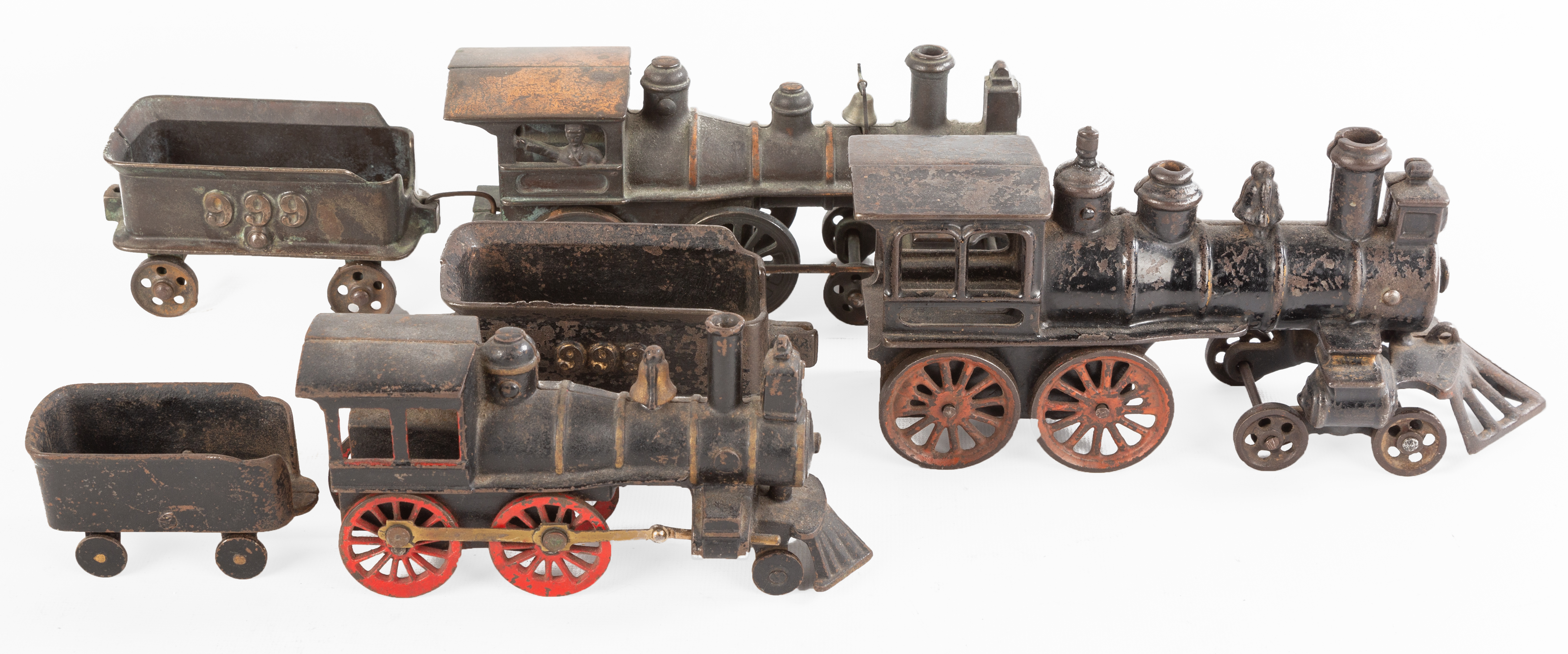 CAST IRON TOY TRAINS Late 19th