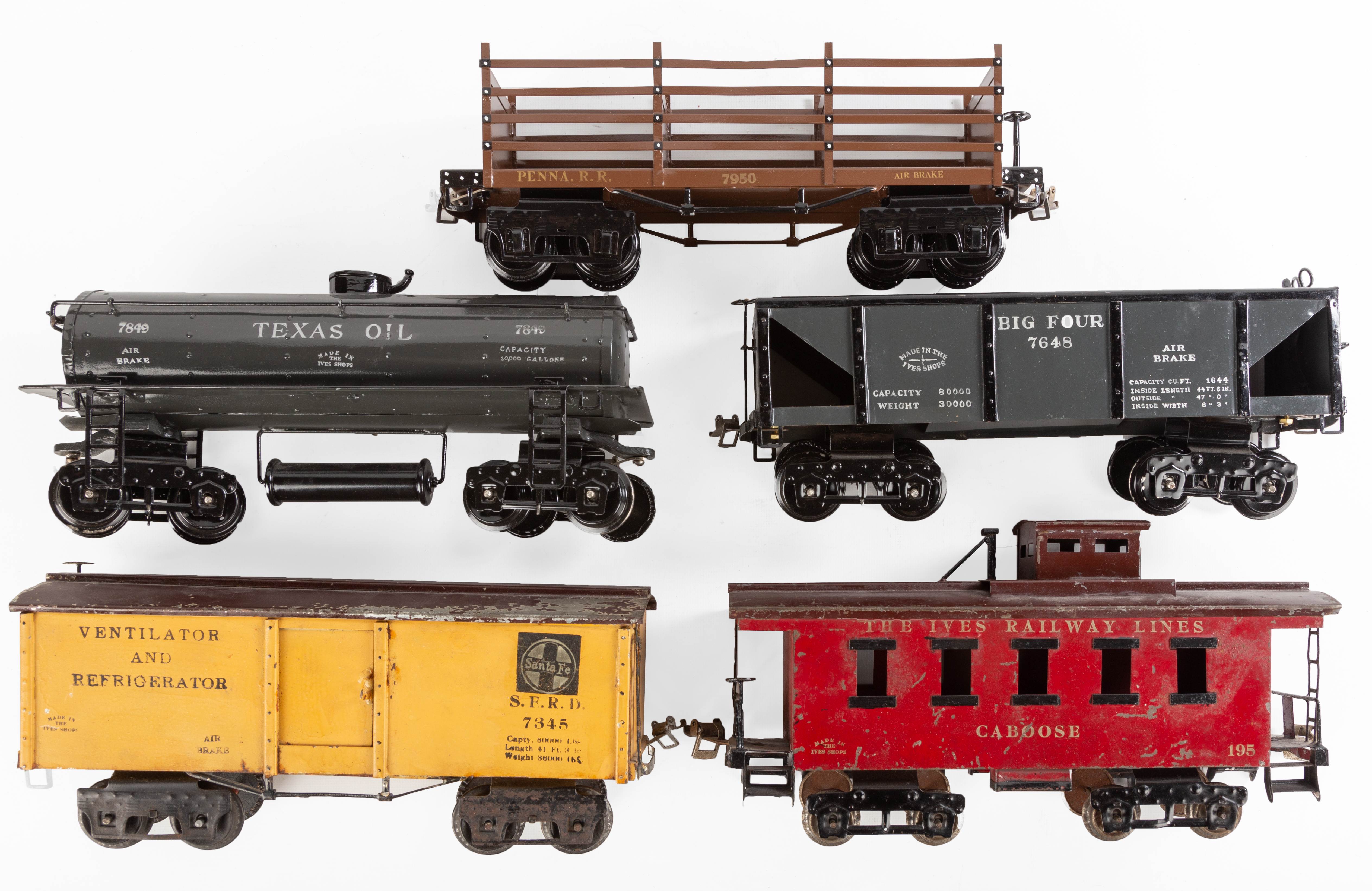  5 IVES STANDARD GAUGE TOY TRAIN 3532ea