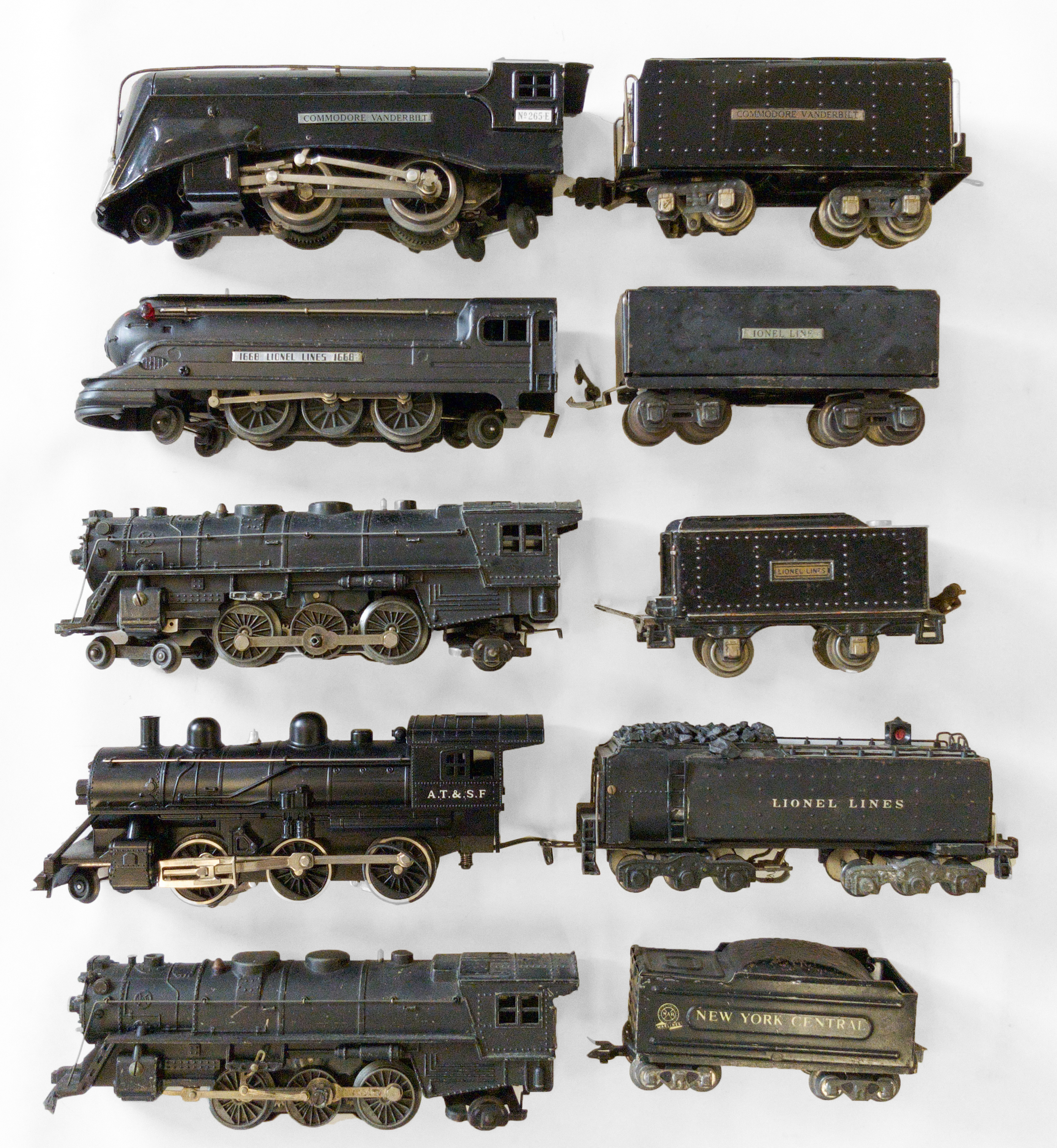 LIONEL O GAUGE TRAINS Commador Vanderbuilt