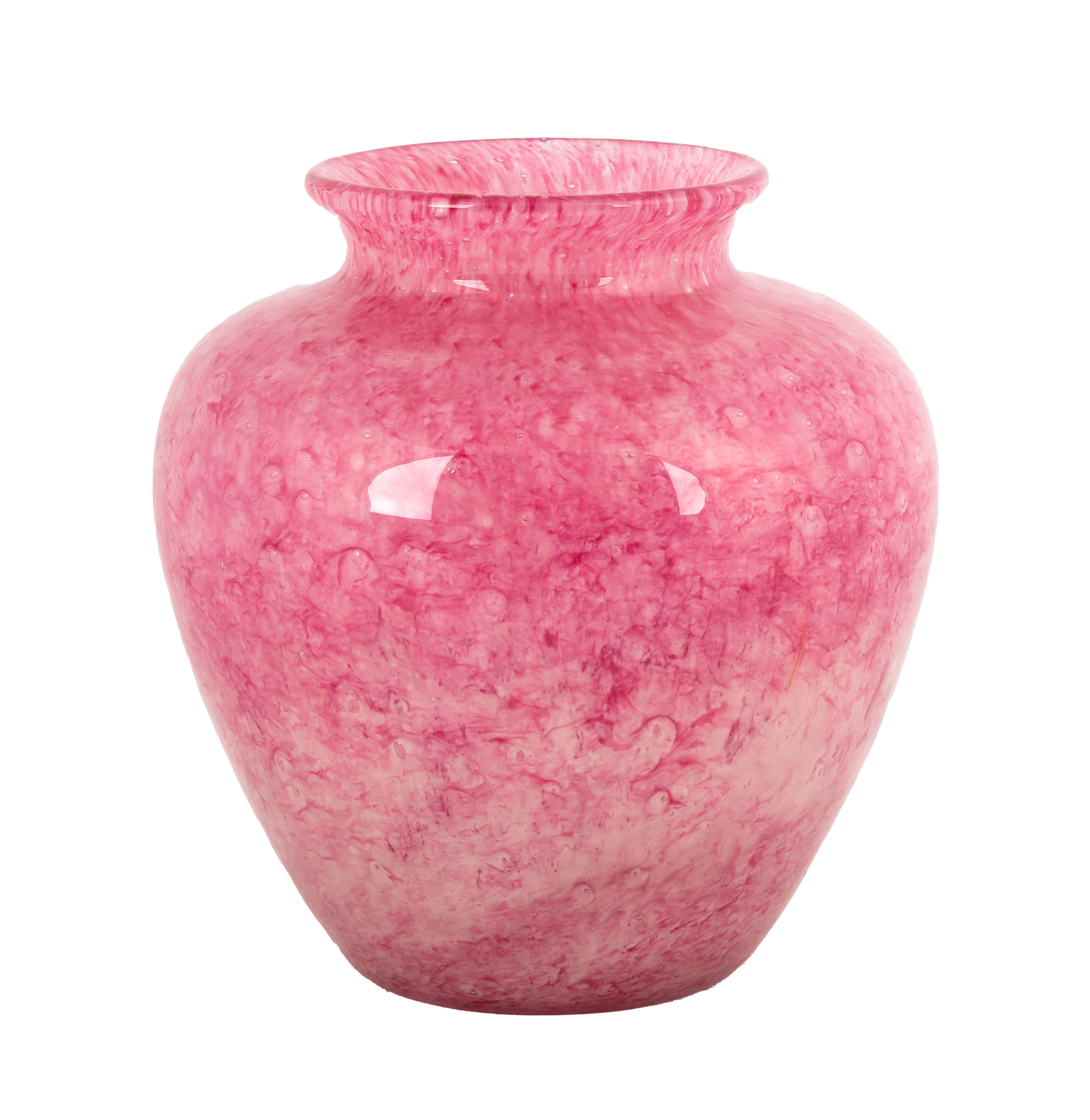 STEUBEN PINK CLUTHRA VASE Early 35338a