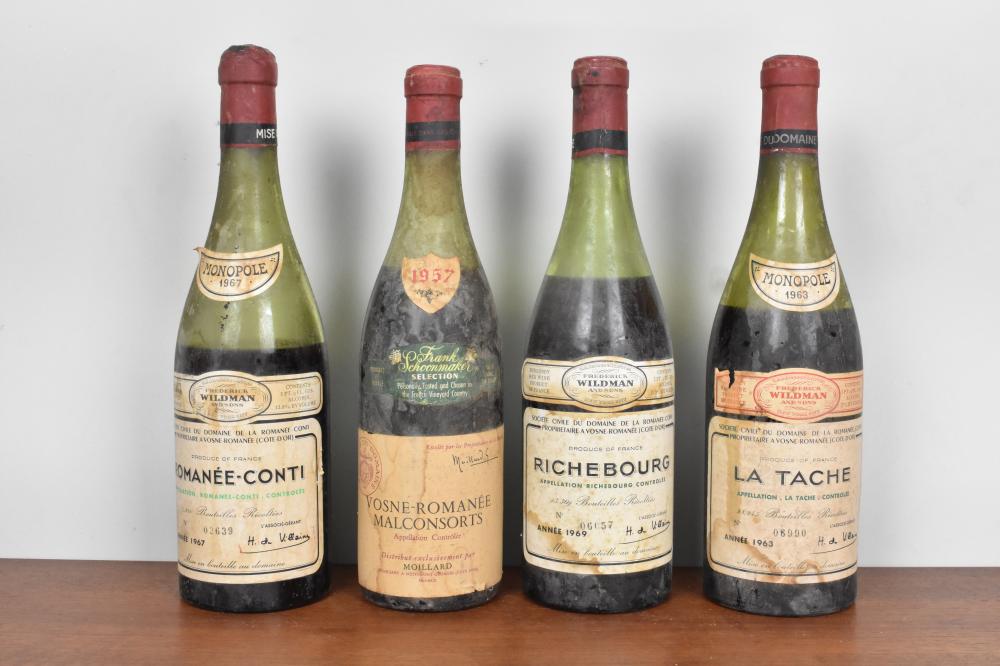 FOUR BOTTLES OF VINTAGE FRENCH 3534ea