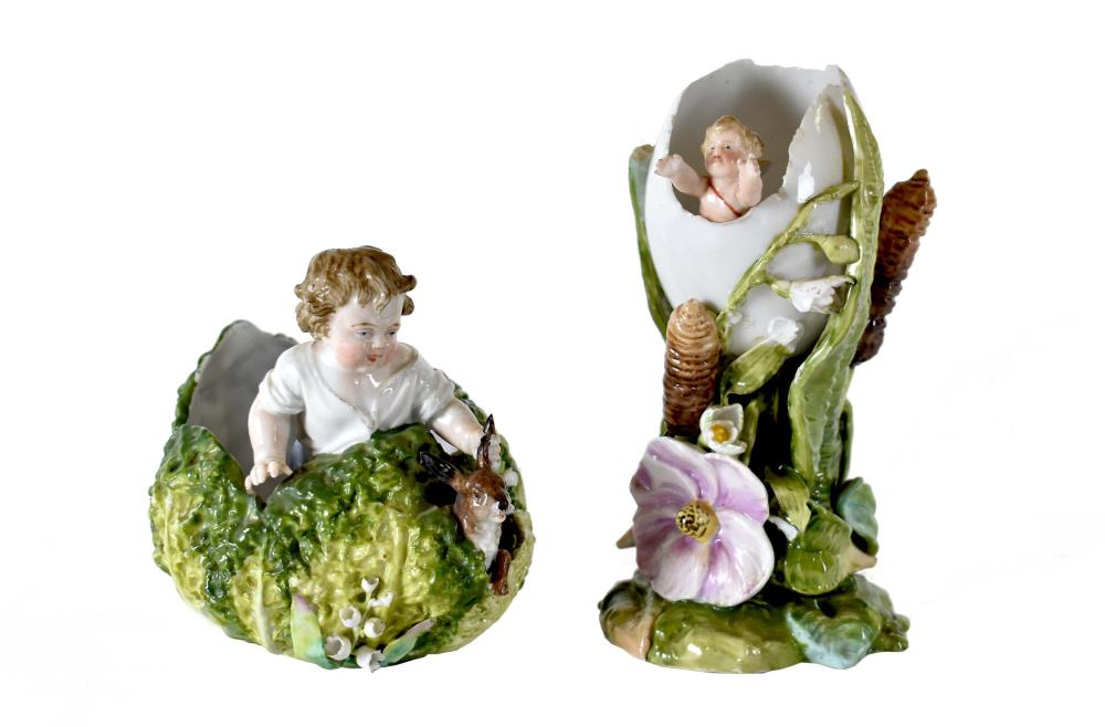 TWO GERMAN PORCELAIN CHILD GROUPS20th 3534ef