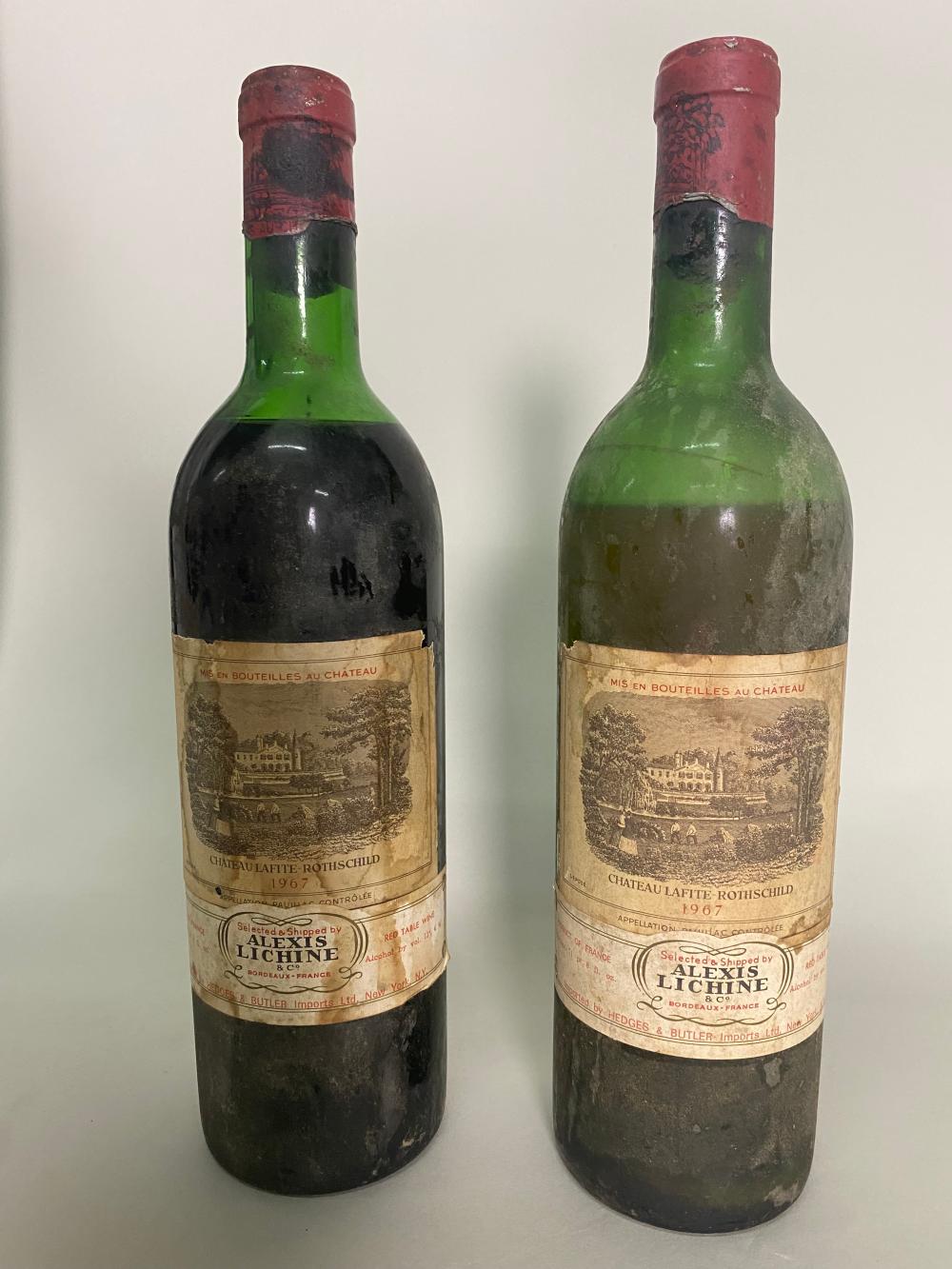 TWO BOTTLES CHATEAU LAFITTE ROTHSCHILD,