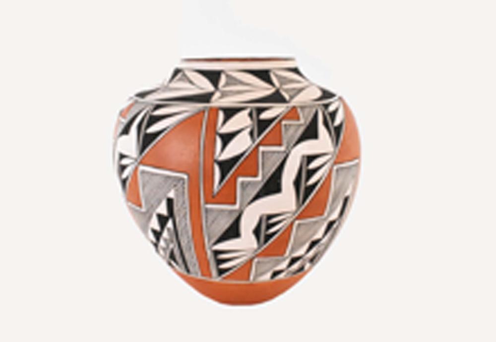 ACOMA PAINTED EARTHENWARE WATER 35350a