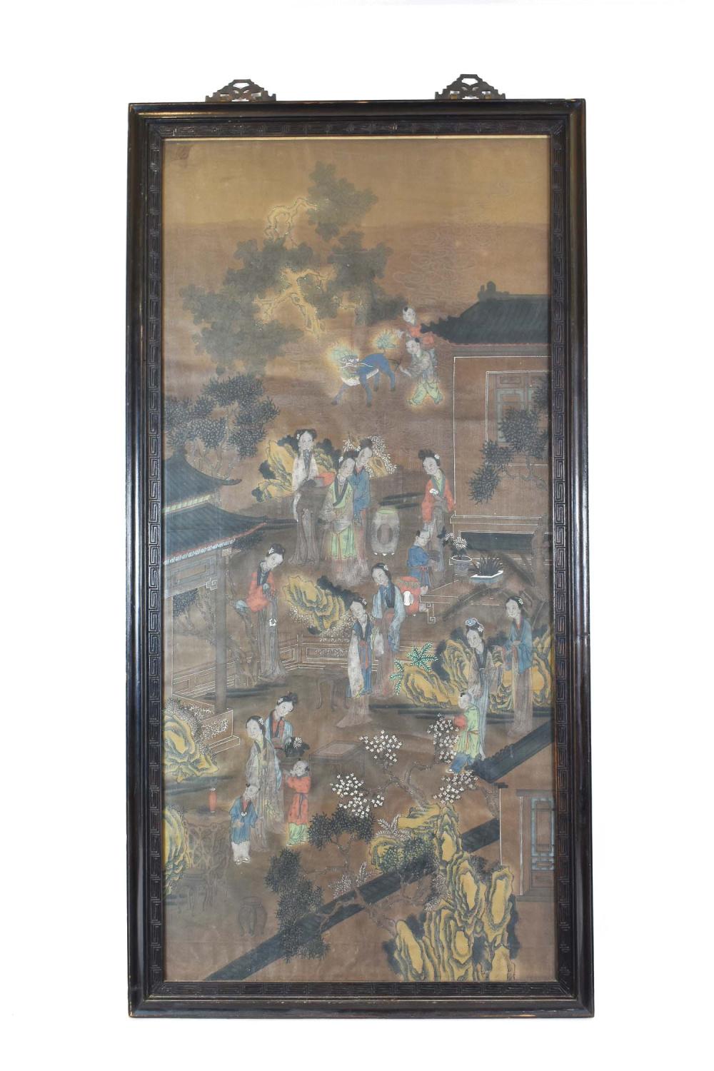 CHINESE PAINTING ON SILKQing Dynasty 353521
