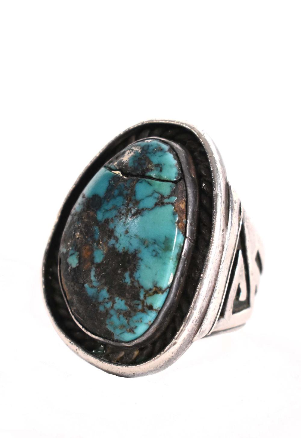 NAVAJO INDIAN SILVER TURQUOISE