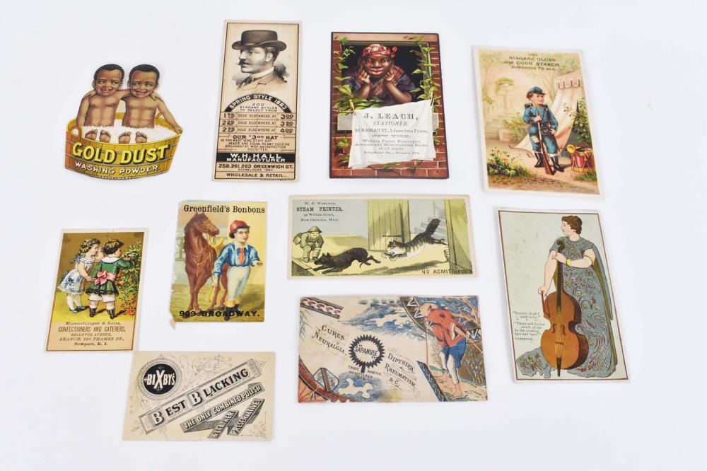 COLLECTION OF ANTIQUE COLOR ADVERTISING 353594