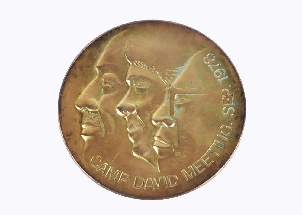 CAMP DAVID BRONZE PEACE MEDALLION1978  353608