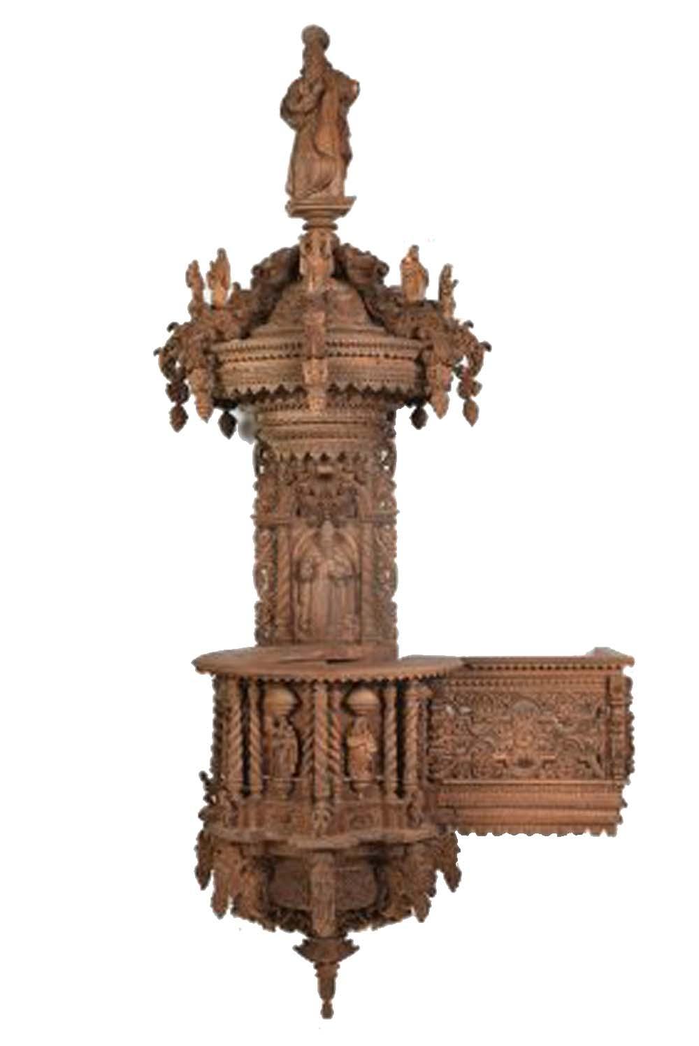 PERUVIAN CARVED ARCHITECTURE MODELTHE 353691