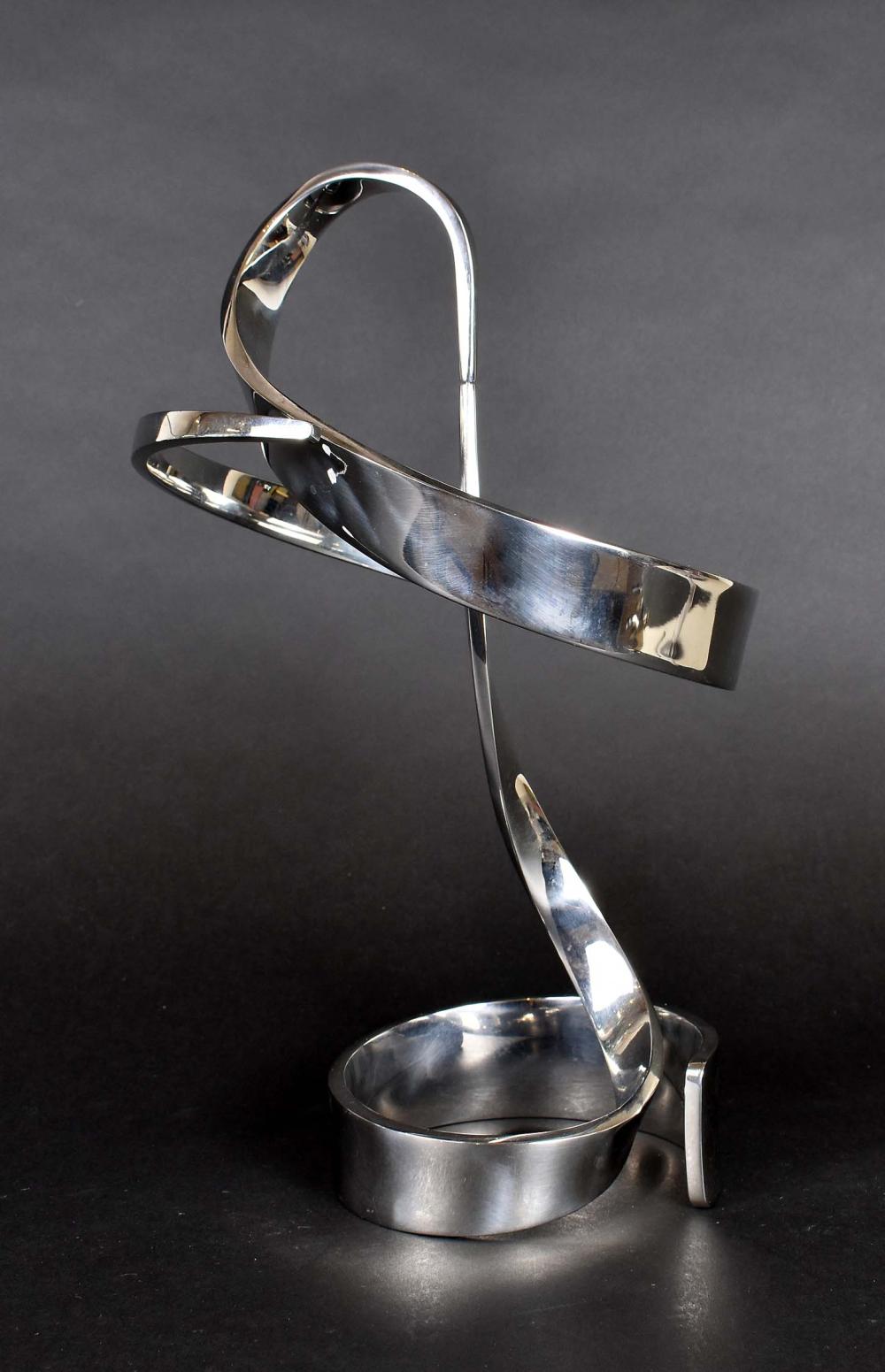 CONTEMPORARY TWO PART KINETIC SCULPTURE 3536a4