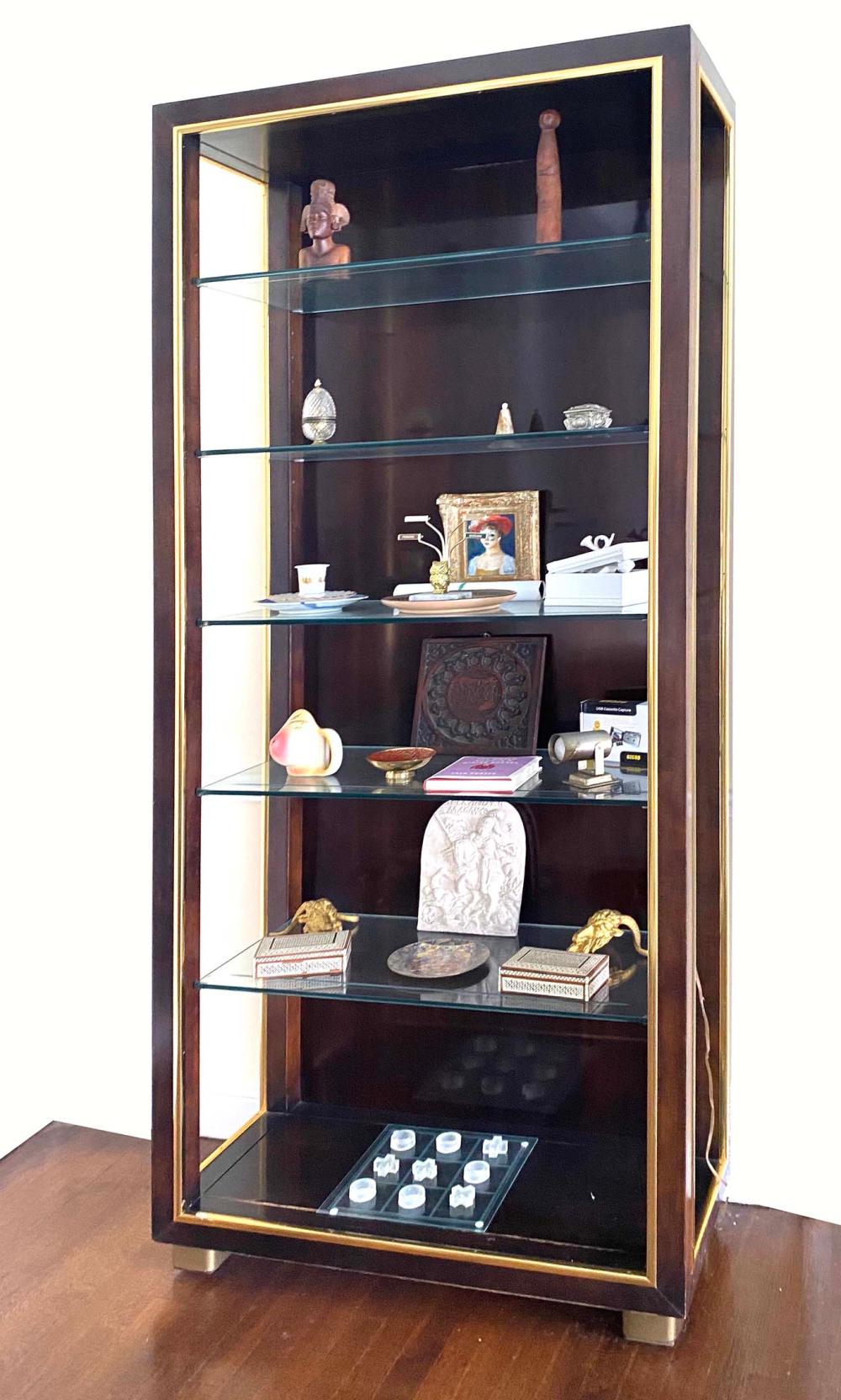 CONTEMPORARY FAUX ROSEWOOD BOOKCASEWith