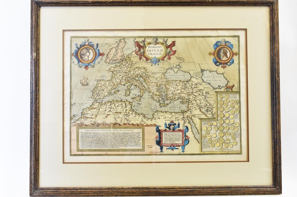 MAP, ABRAHAM ORTELIUS, ROMAN IMPERIL