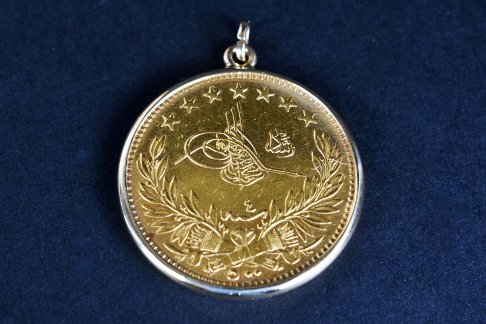 1915 TURKEY GOLD 500 KURUSH COIN18 353823