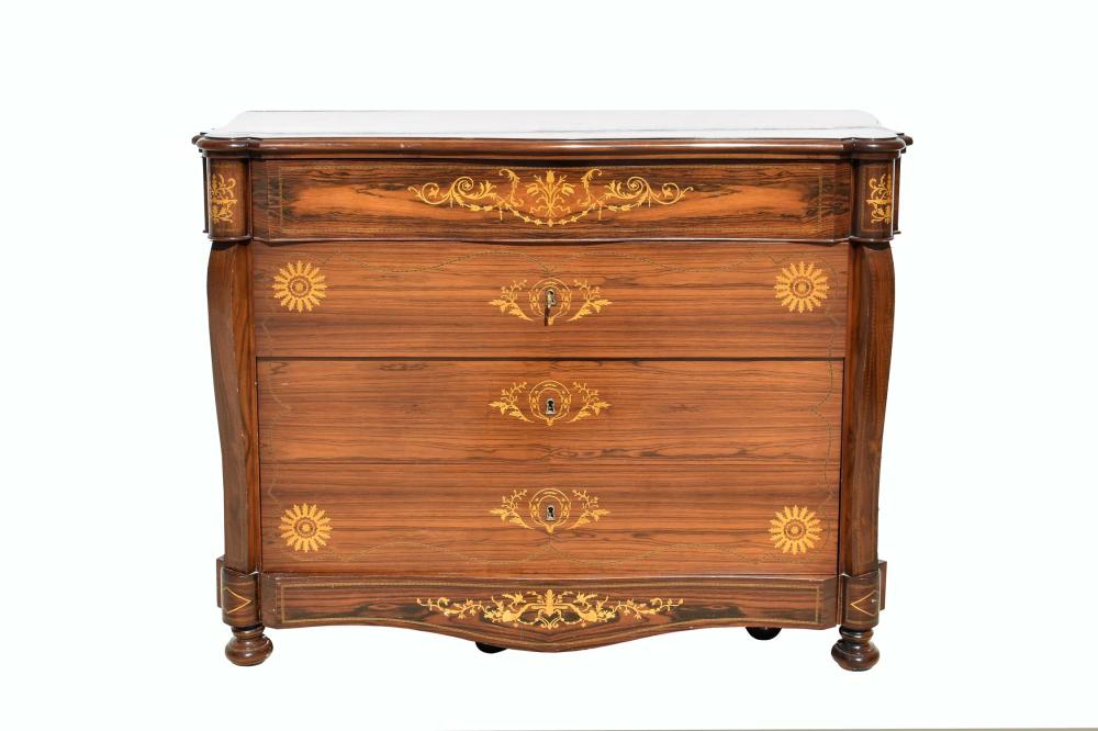 BIEDERMEIER INLAID ROSEWOOD CHEST 353866