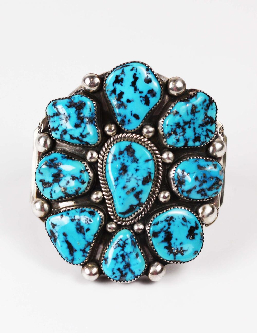 FINE NAVAJO OLD PAWN TURQUOISE 3538f4