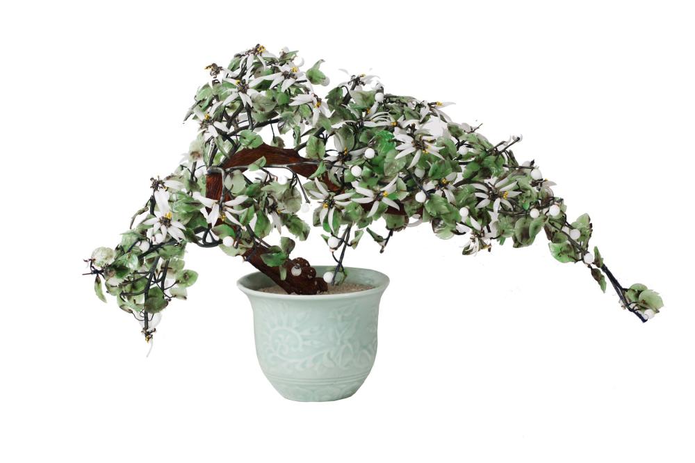 CHINESE POTTED MINERAL TREEWith