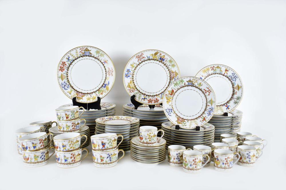 FINE LIMOGES HAND PAINTED CHINOISERIE