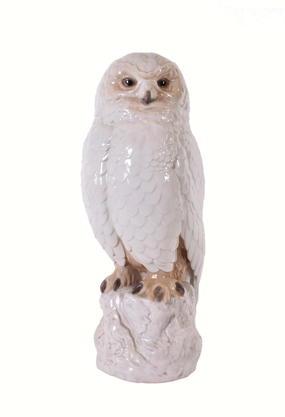 LARGE BING & GRONDAHL PORCELAIN OWLMid-20th