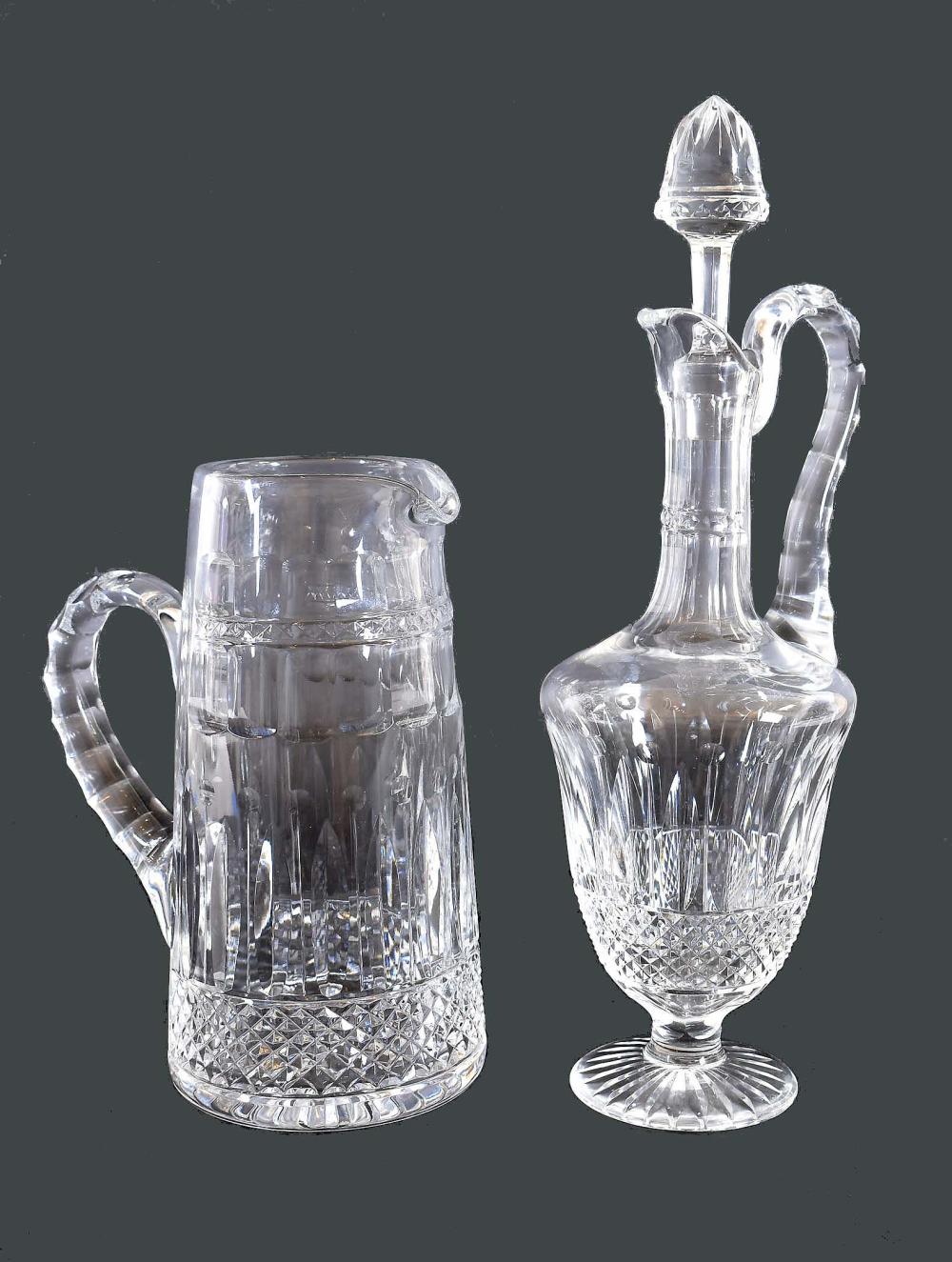 ST LOUIS CUT CRYSTAL EWER AND 3539b2