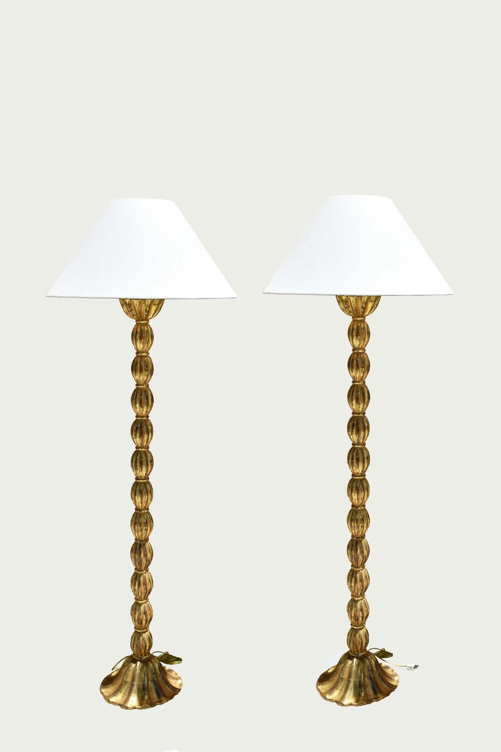 PAIR OF CONTEMPORARY GILT WOOD