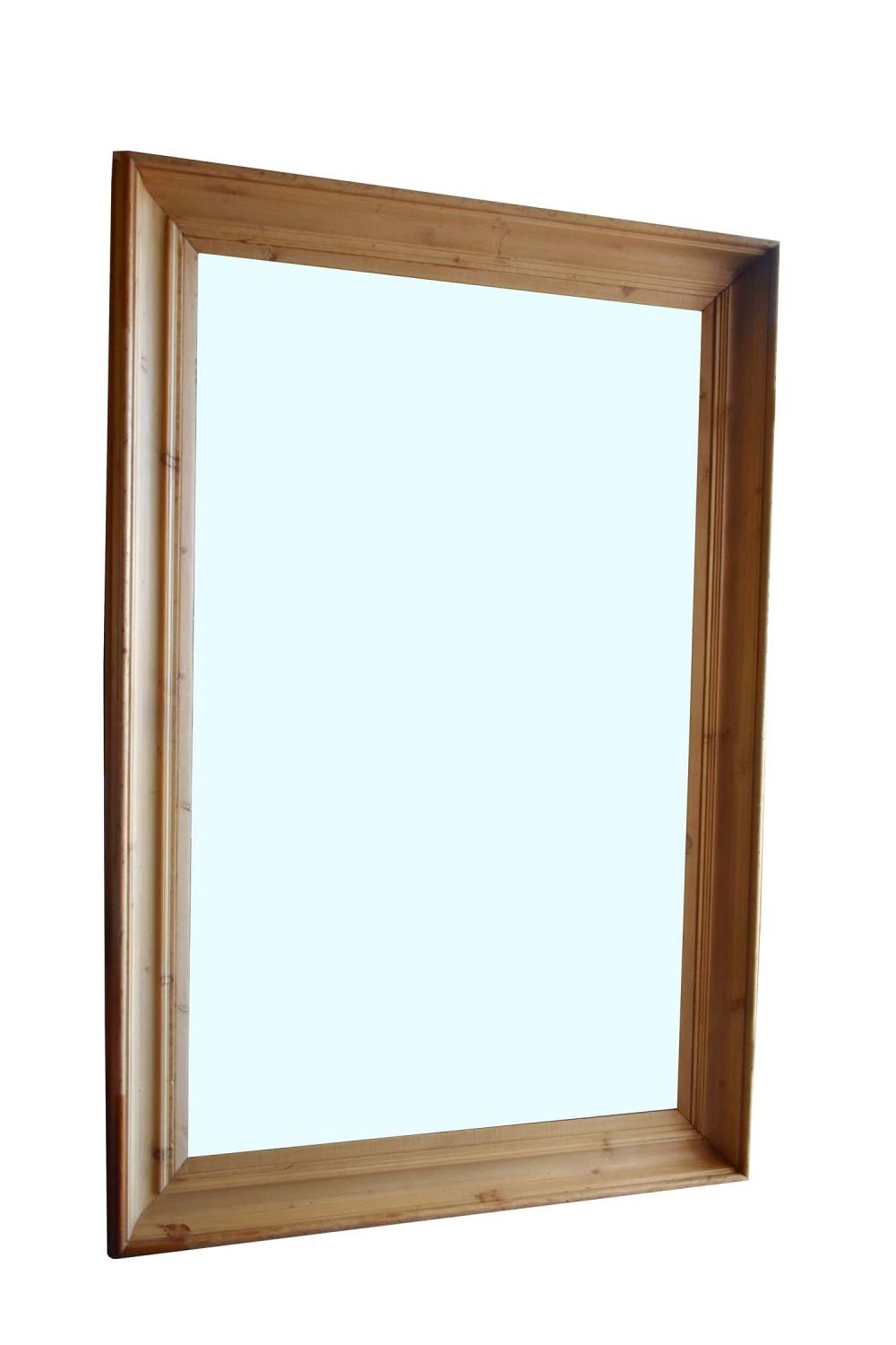 LARGE RECTANGULAR PINE MIRRORThe 3539c9