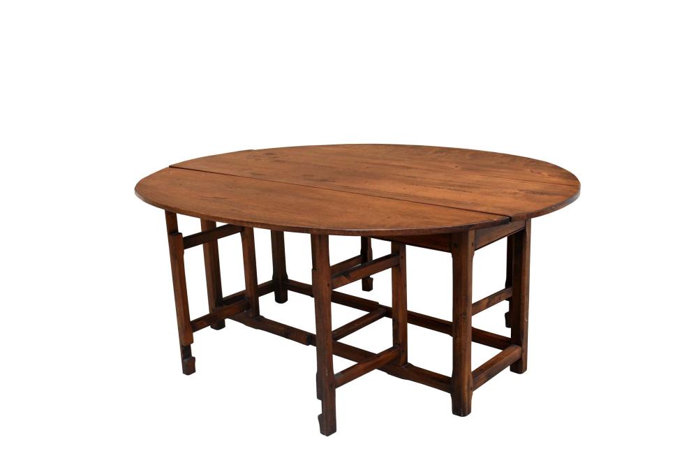 ENGLISH WALNUT DROP LEAF FARM TABLEEarly 353a38