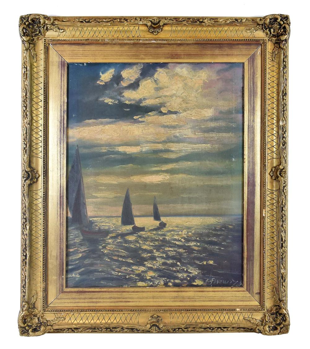 EUROPEAN SCHOOL 20TH CENTURY Sailboats 353a5f