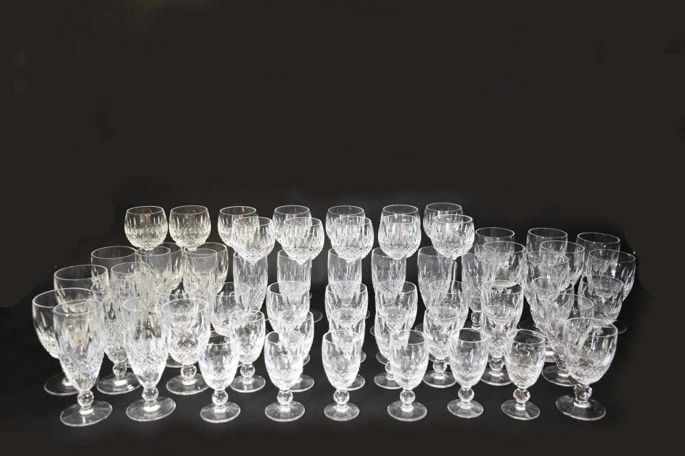 IRISH LEAD CRYSTAL SIXTY-EIGHT PIECE